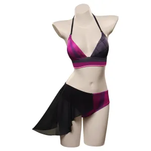 LoL Jinx Swimsuit Cosplay Costume Two-Piece Swimwear Outfits Halloween Carnival Suit cossky®