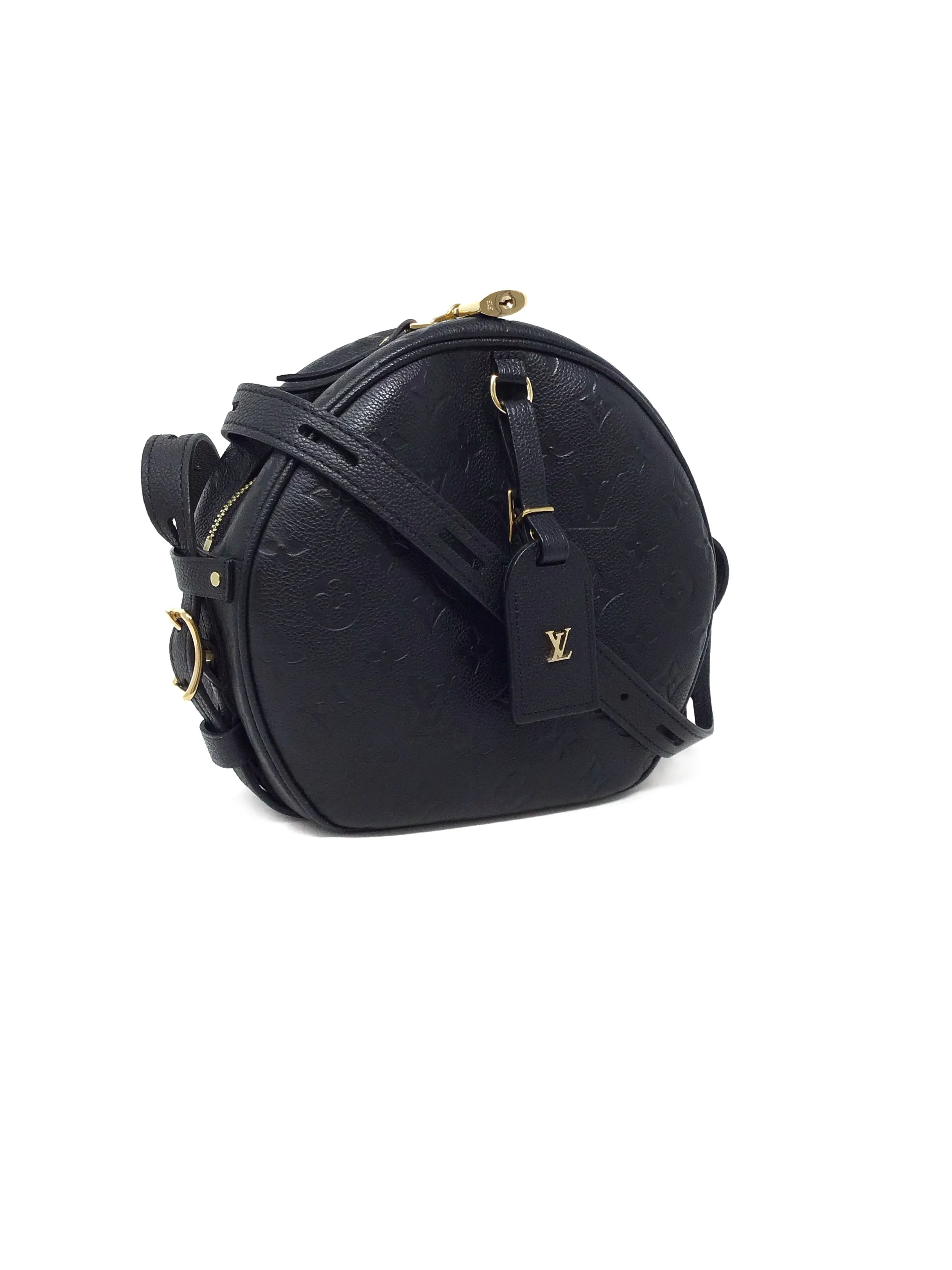 Louis Vuitton '20 'Boite Chapeau Souple' MM Empreinte Leather Round Crossbody