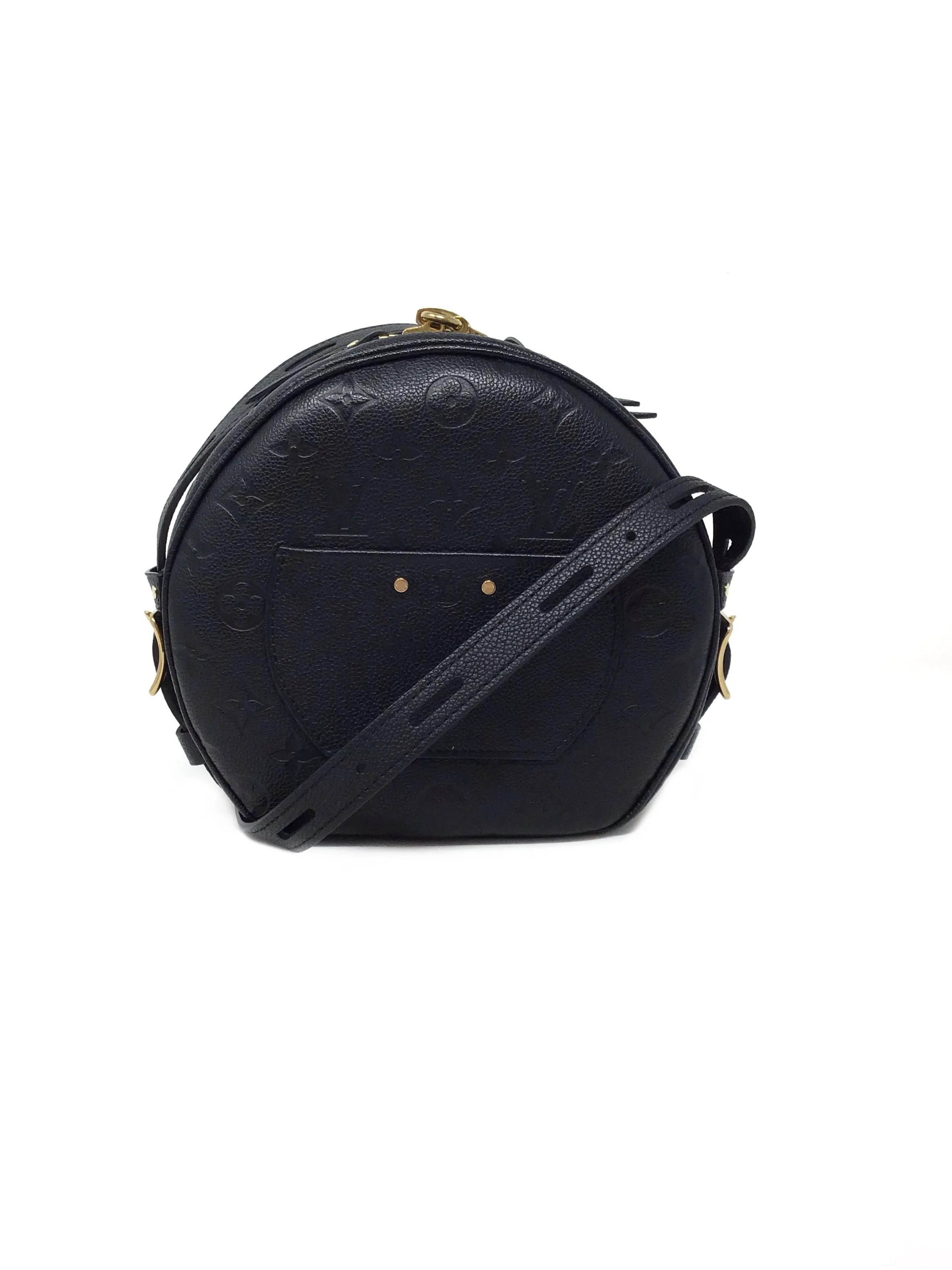 Louis Vuitton '20 'Boite Chapeau Souple' MM Empreinte Leather Round Crossbody