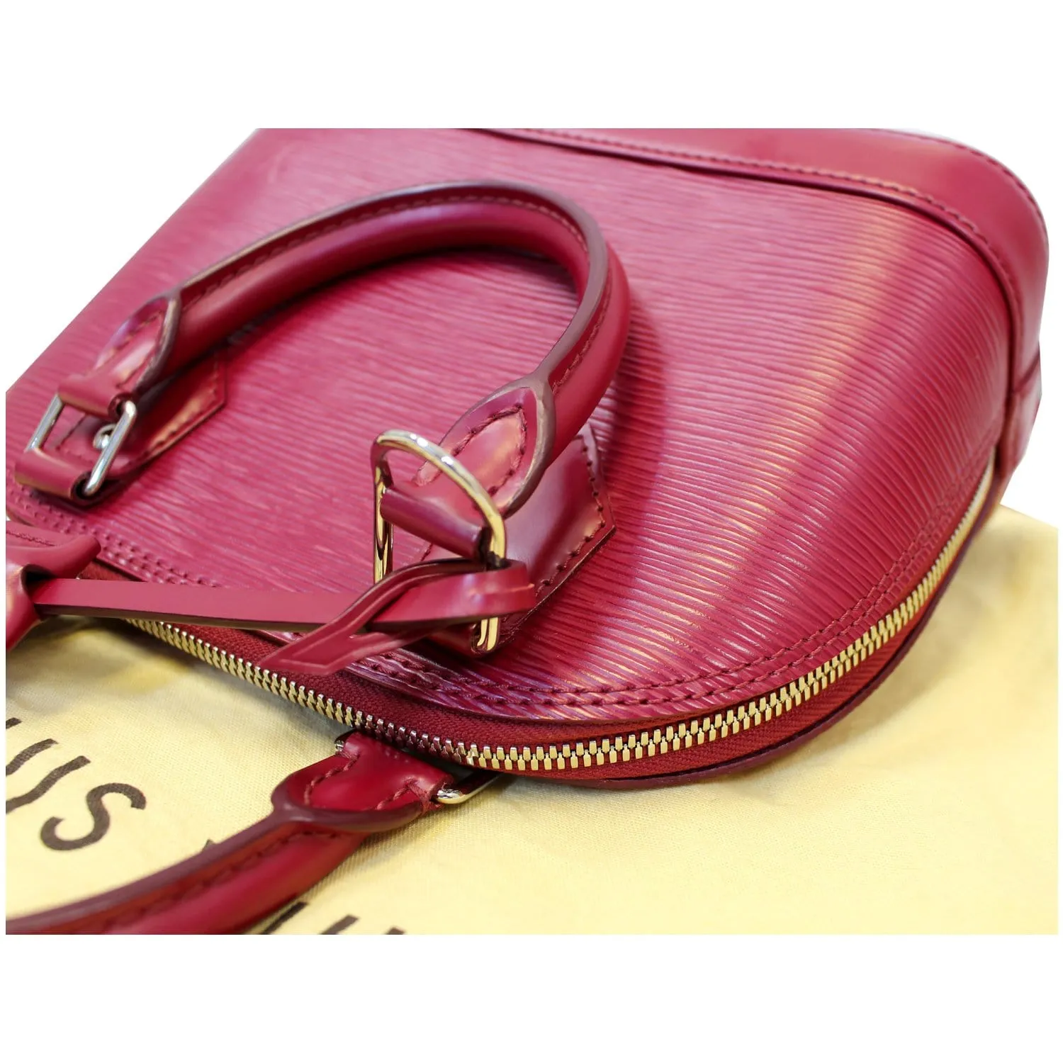 Louis Vuitton Alma BB Epi Leather Satchel Crossbody Bag