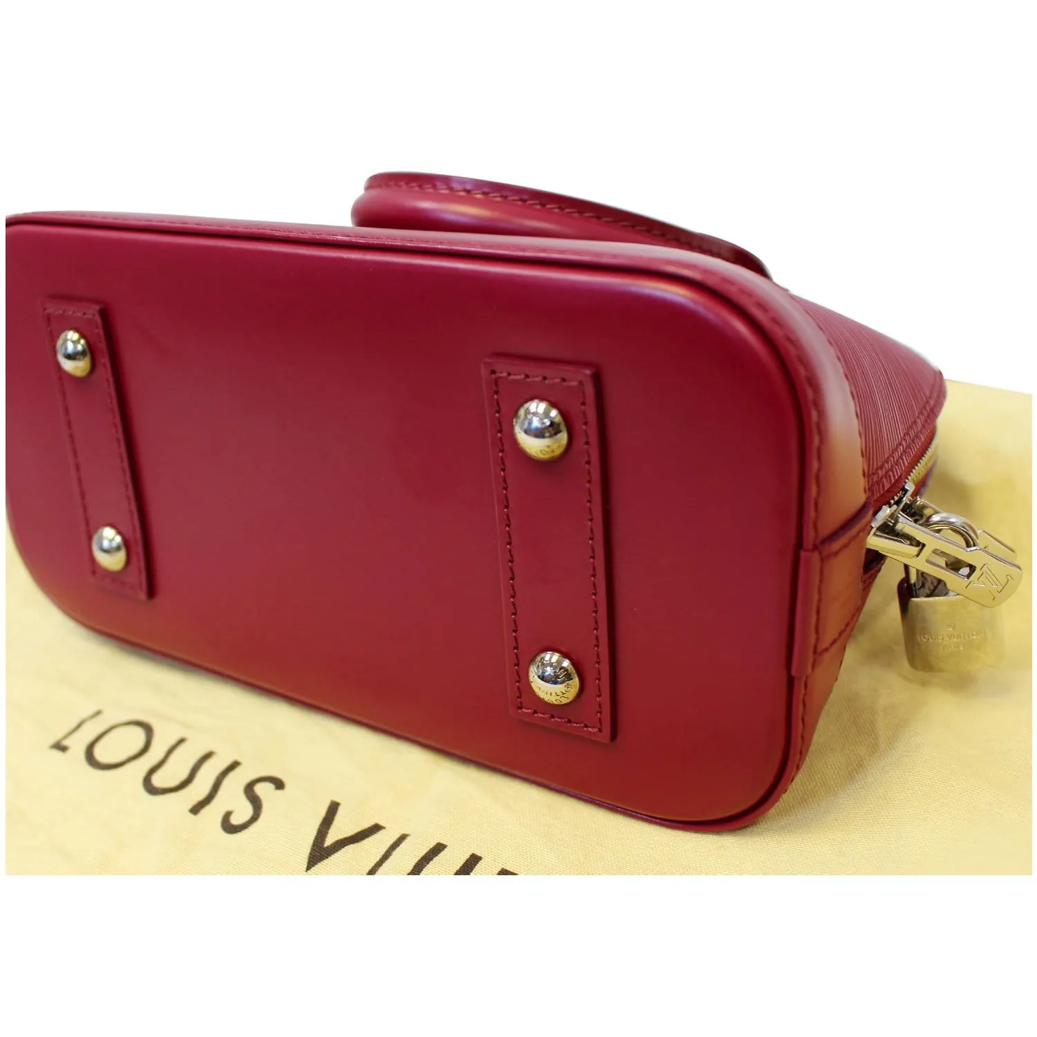 Louis Vuitton Alma BB Epi Leather Satchel Crossbody Bag