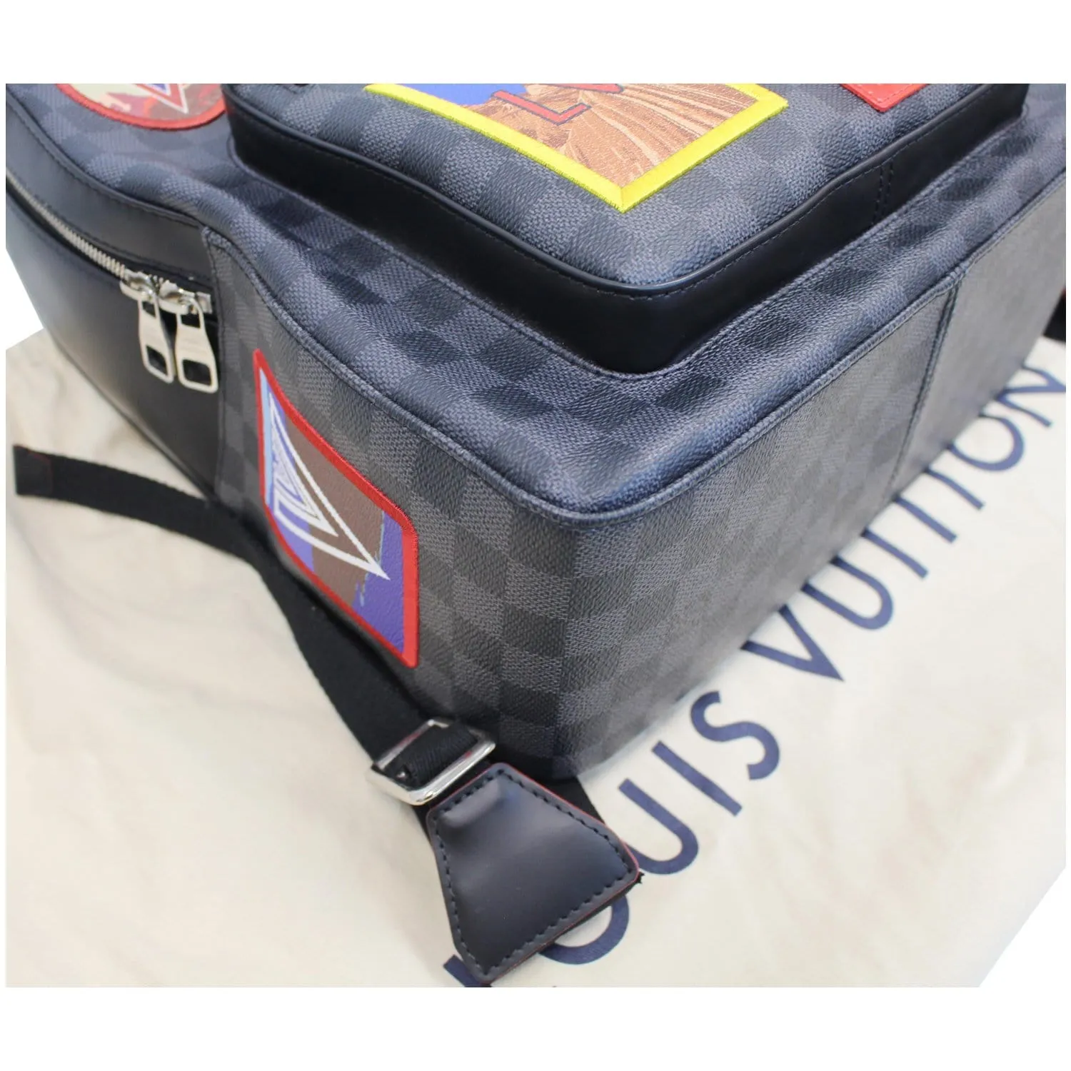 LOUIS VUITTON Alps Josh Damier Graphite Backpack Bag Black - 15% OFF