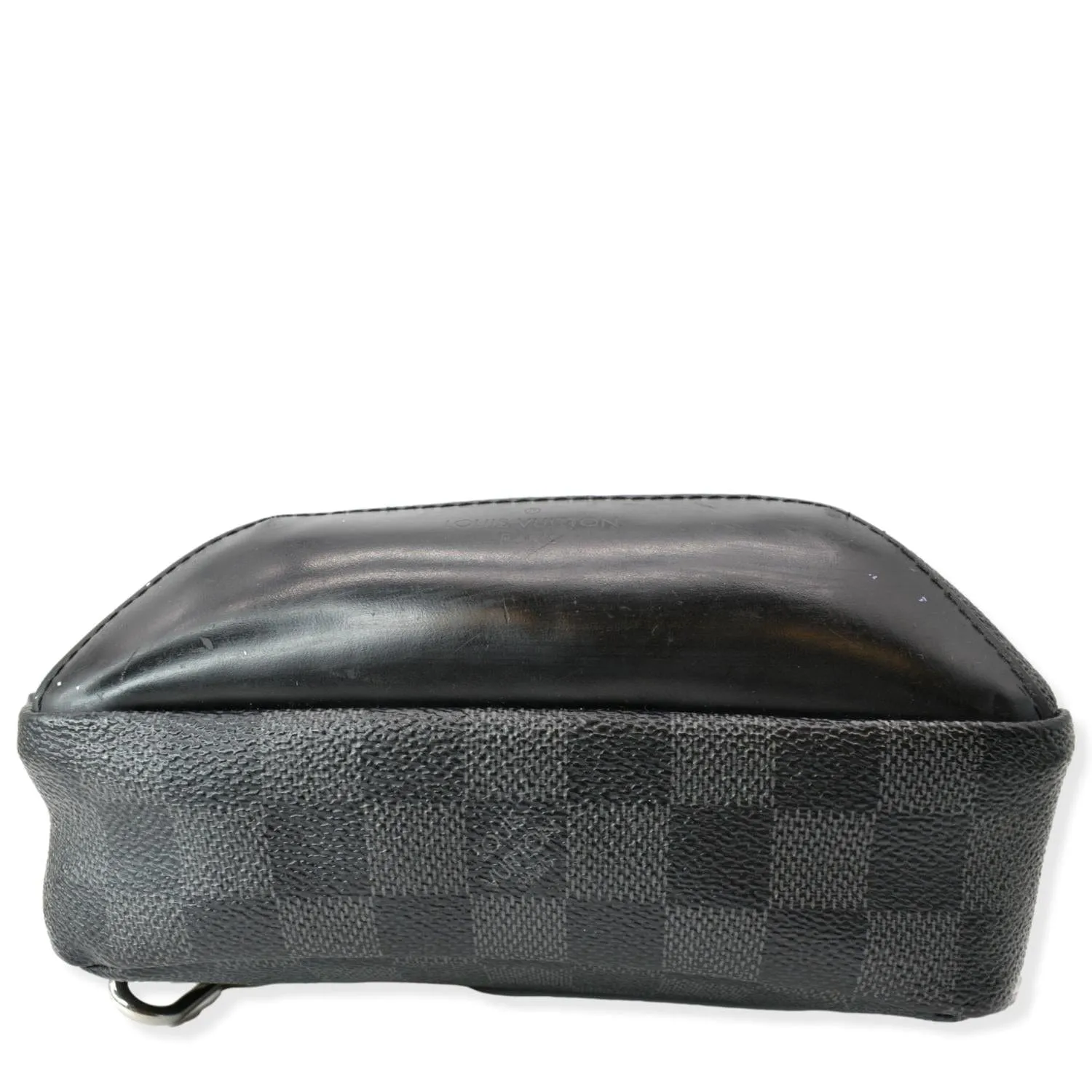 LOUIS VUITTON Avenue Sling Damier Graphite Backpack Bag Black