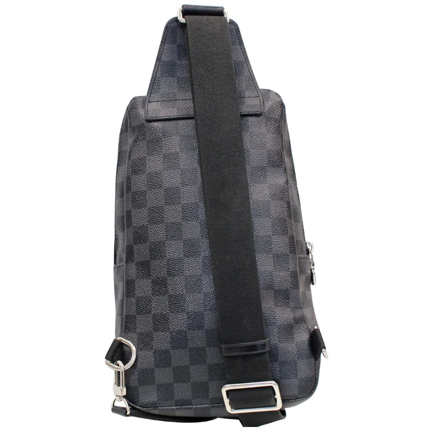 LOUIS VUITTON Avenue Sling Damier Graphite Crossbody Bag Black