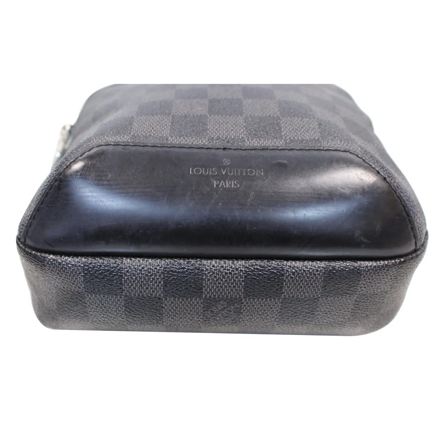 LOUIS VUITTON Avenue Sling Damier Graphite Crossbody Bag Black