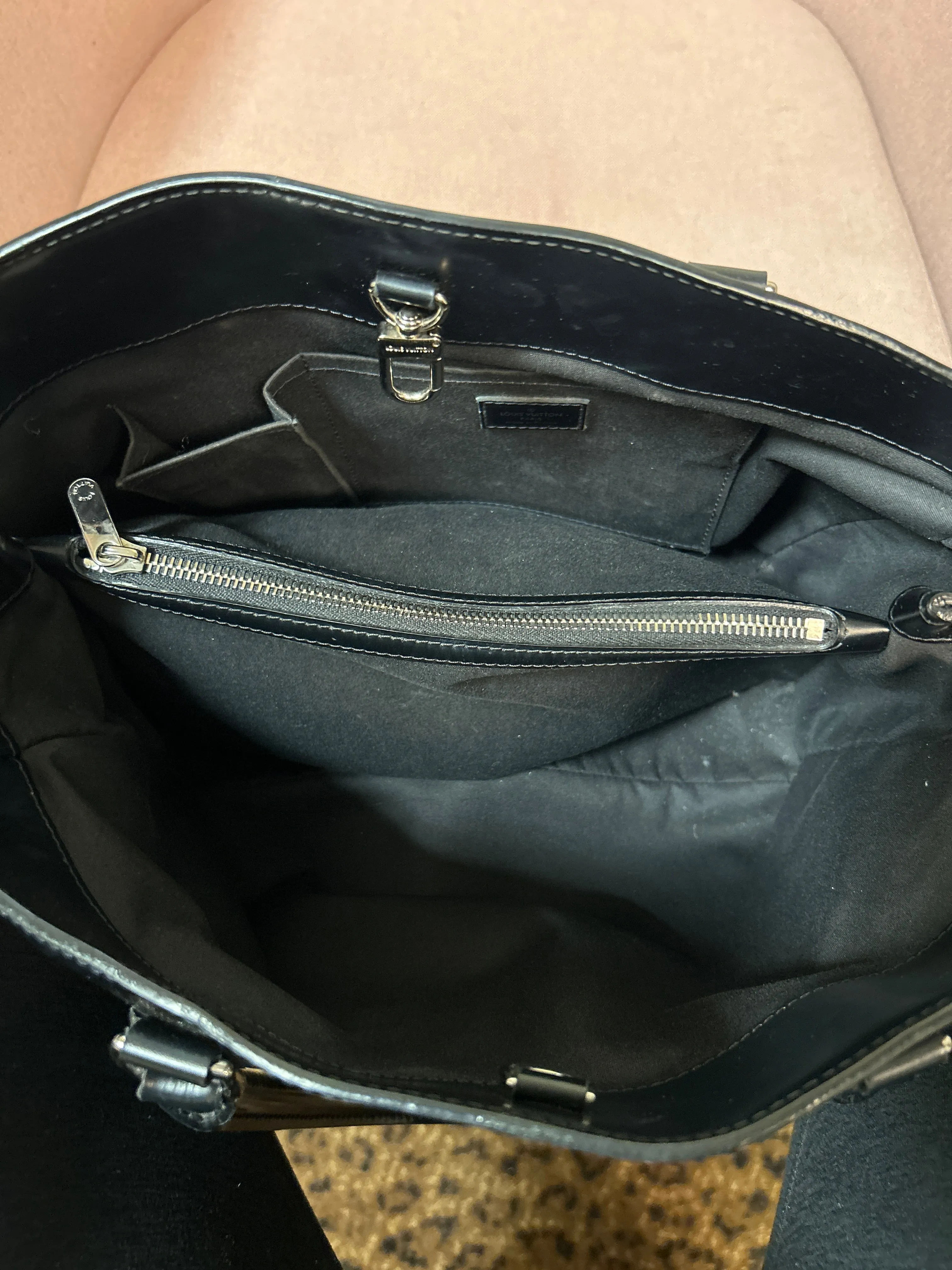 Louis Vuitton Bag, Black Epi Leather Passy GM Tote