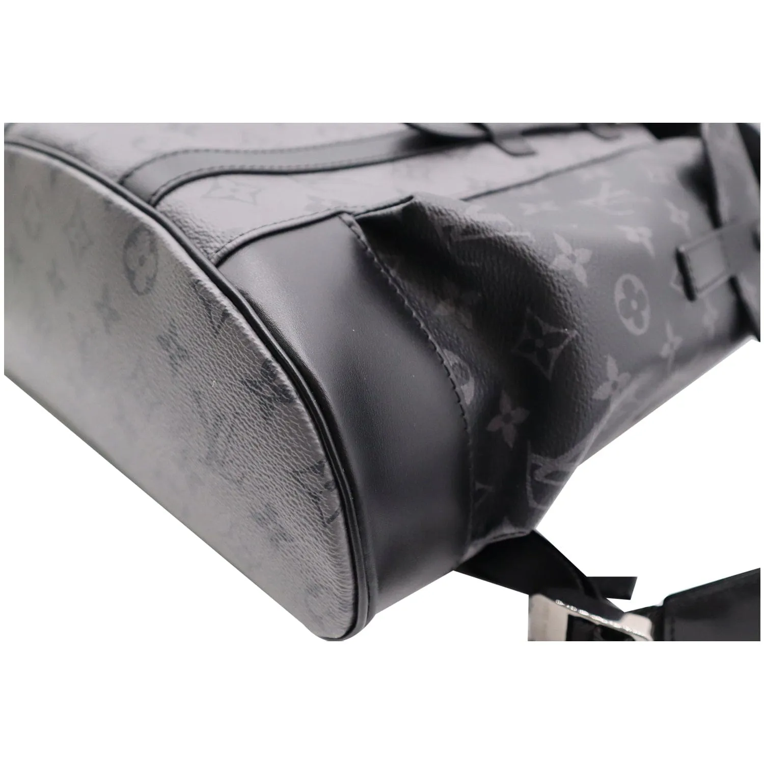 LOUIS VUITTON Christopher PM Reverse Monogram Eclipse Backpack Bag Black