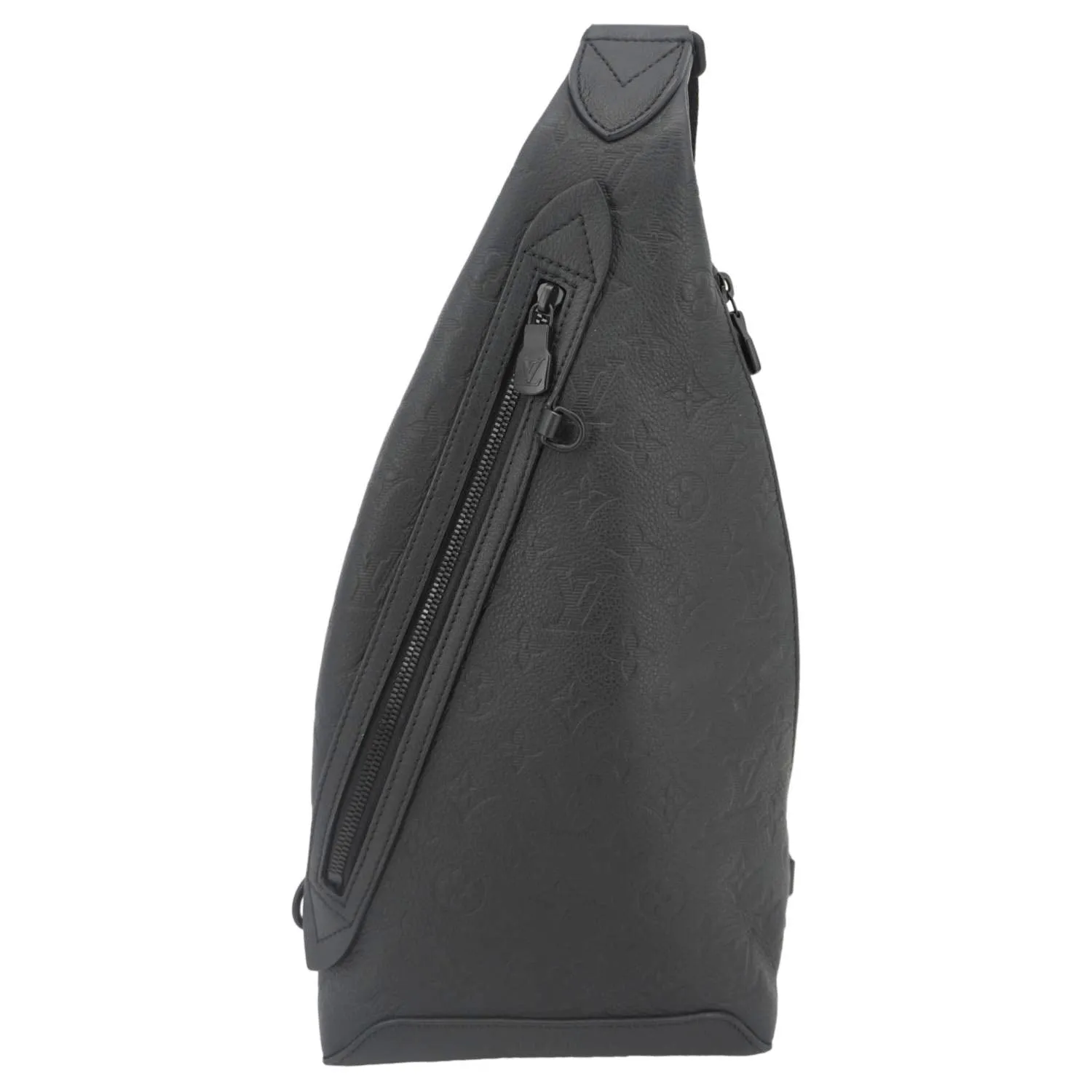 LOUIS VUITTON Duo Sling Monogram Shadow Backpack Bag Black