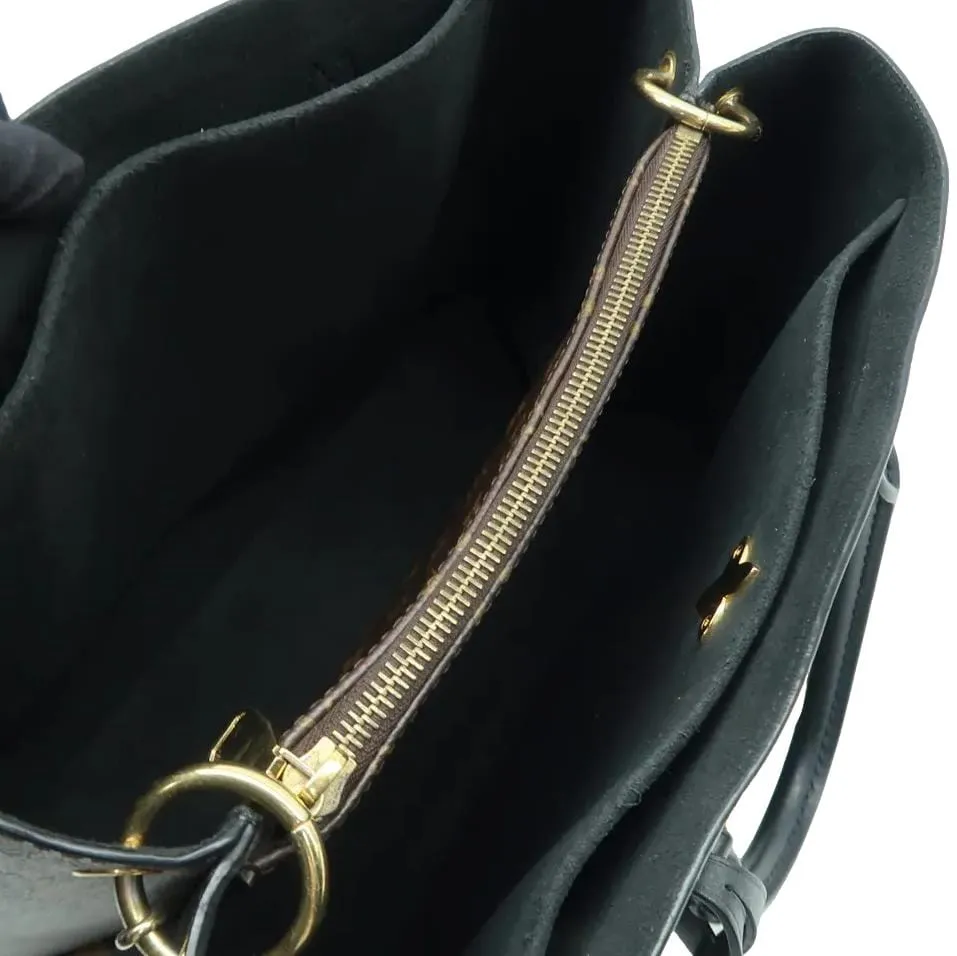 LOUIS VUITTON Flower Zipped Monogram Canvas Tote Bag Brown
