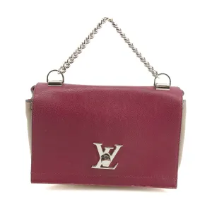 Louis Vuitton Leather Lockme II BB 2Way Shoulder Bag Purple #3443