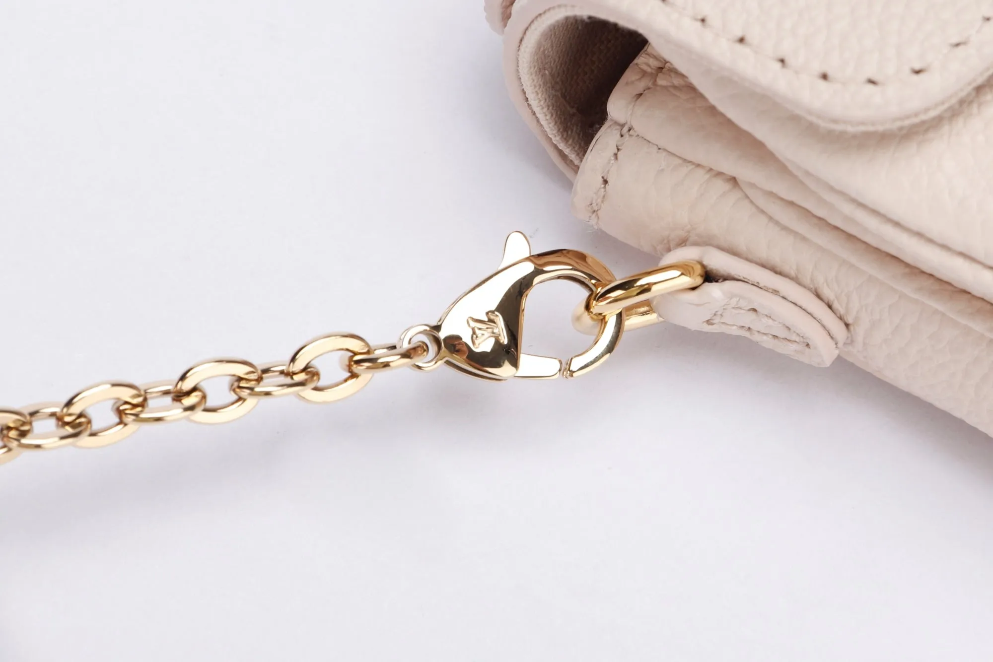 Louis Vuitton Micro Métis (M81390) Monogram Empreinte Beige Color, Gold Hardware with Gold Chain, Dust Cover & Box