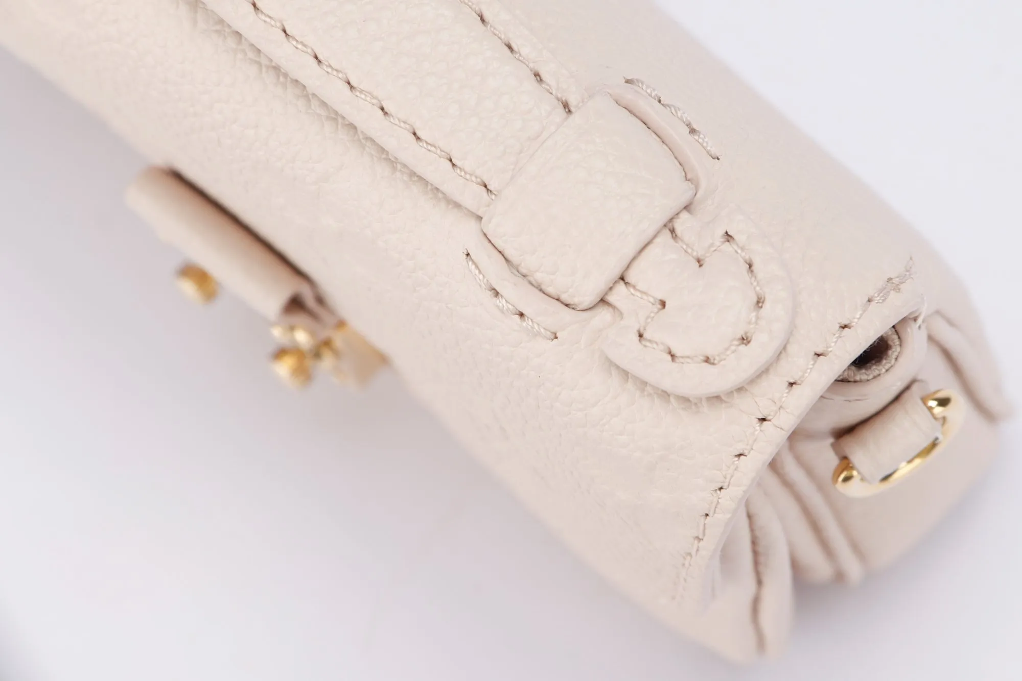 Louis Vuitton Micro Métis (M81390) Monogram Empreinte Beige Color, Gold Hardware with Gold Chain, Dust Cover & Box