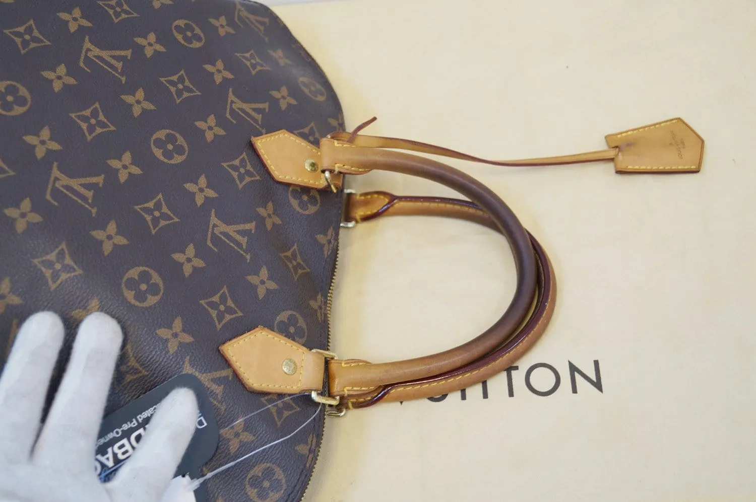 LOUIS VUITTON Monogram Alma GM Satchel Bag