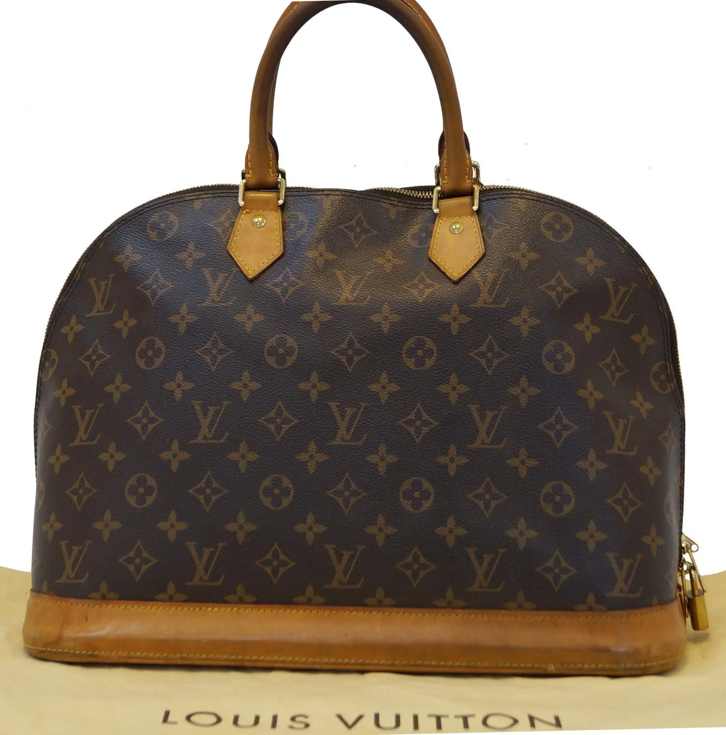 LOUIS VUITTON Monogram Alma GM Satchel Bag