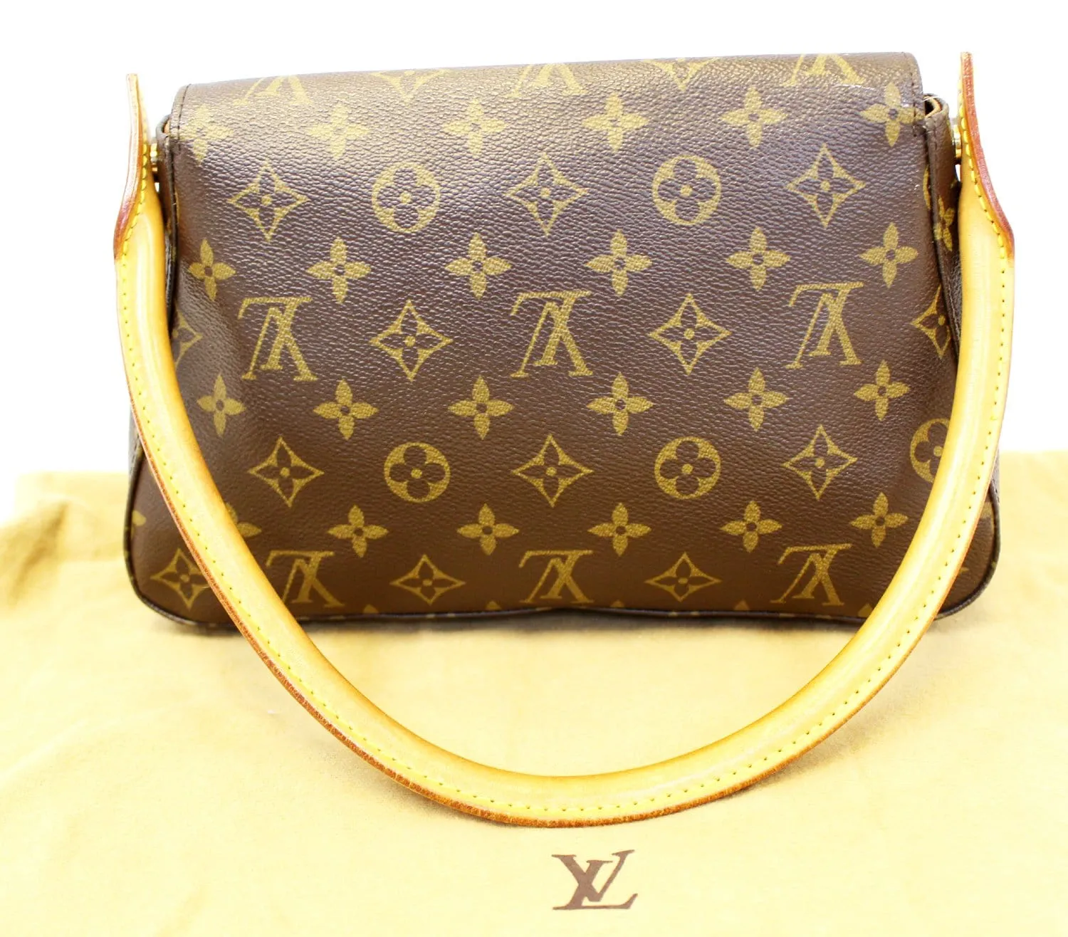 LOUIS VUITTON Monogram Canvas Looping PM Satchel Bag