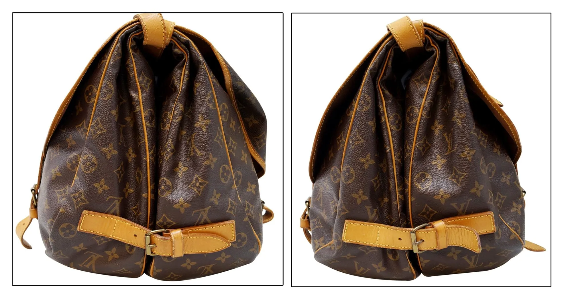 LOUIS VUITTON Monogram Canvas Saumur 43 Shoulder Bag