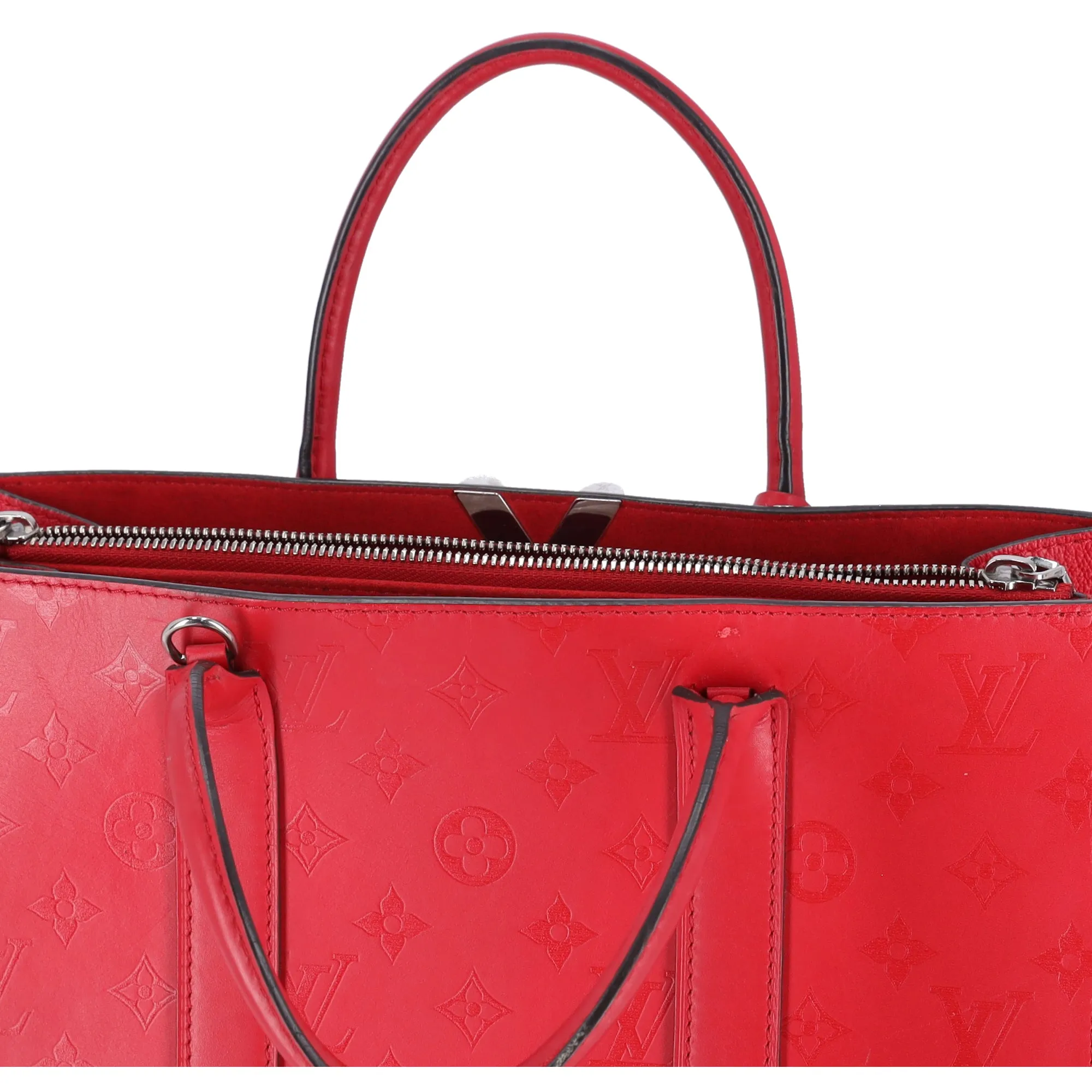 Louis Vuitton Monogram MM Very Line Tote Bag M43542 Ruby Red