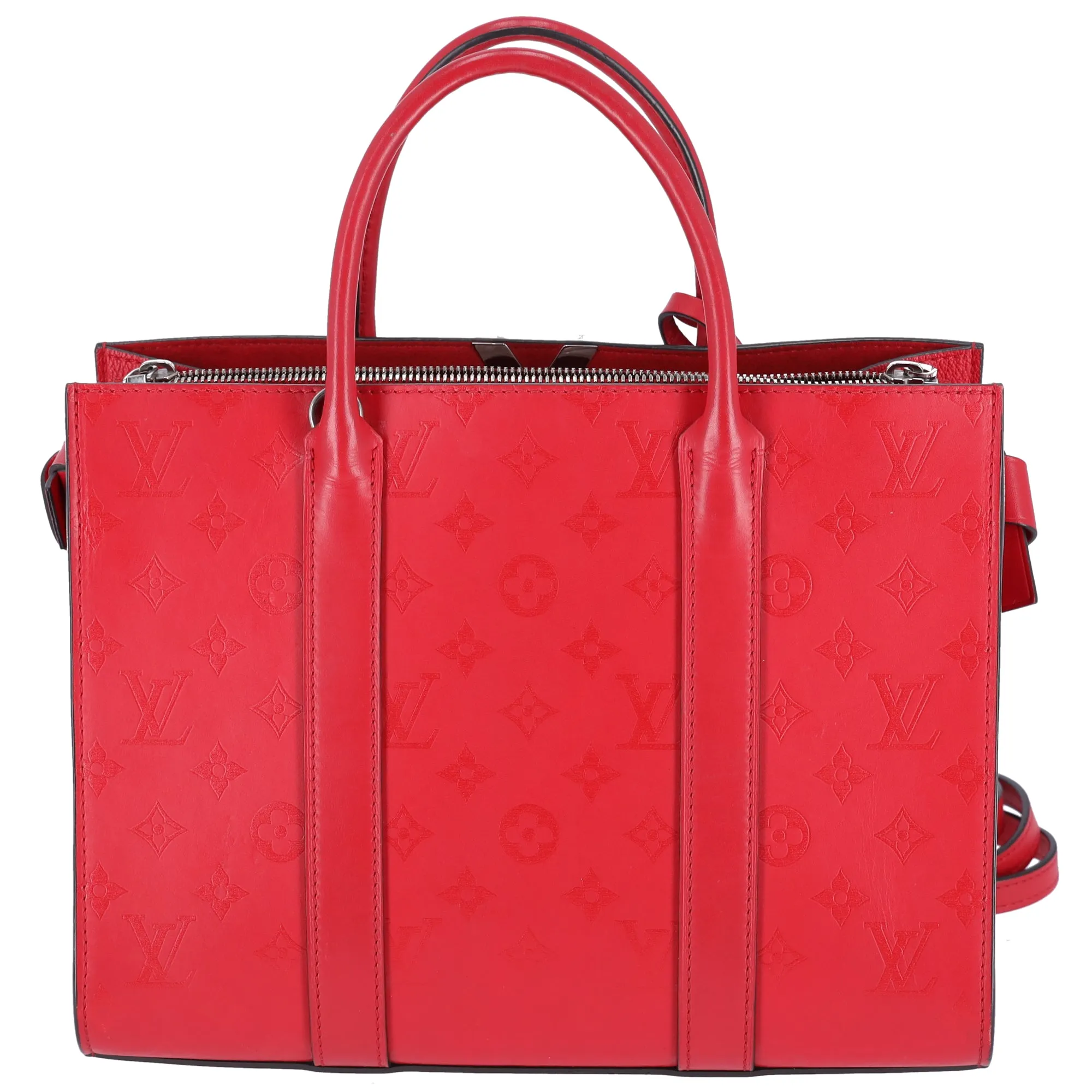 Louis Vuitton Monogram MM Very Line Tote Bag M43542 Ruby Red