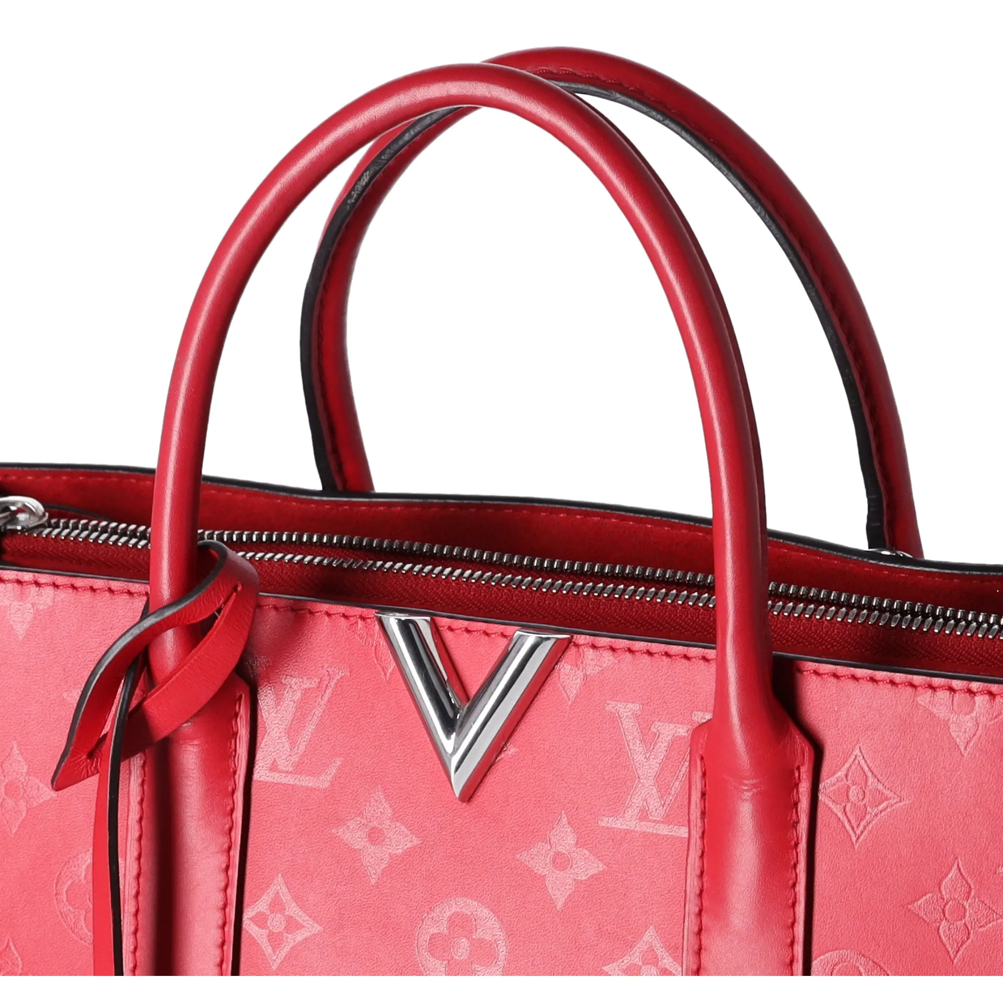 Louis Vuitton Monogram MM Very Line Tote Bag M43542 Ruby Red