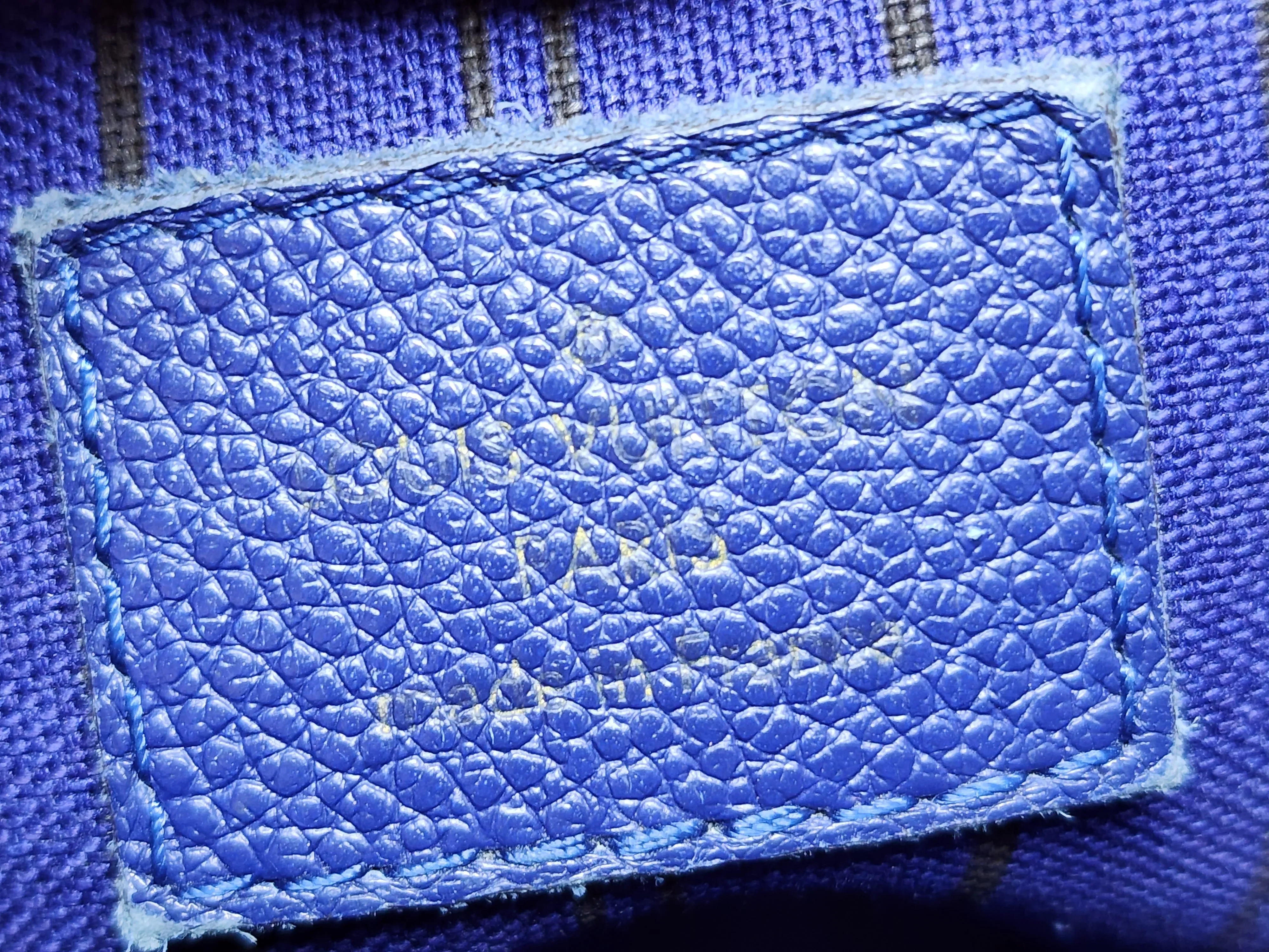 LOUIS VUITTON MONTAIGNE MM, CELESTE BLUE EMPREINTE