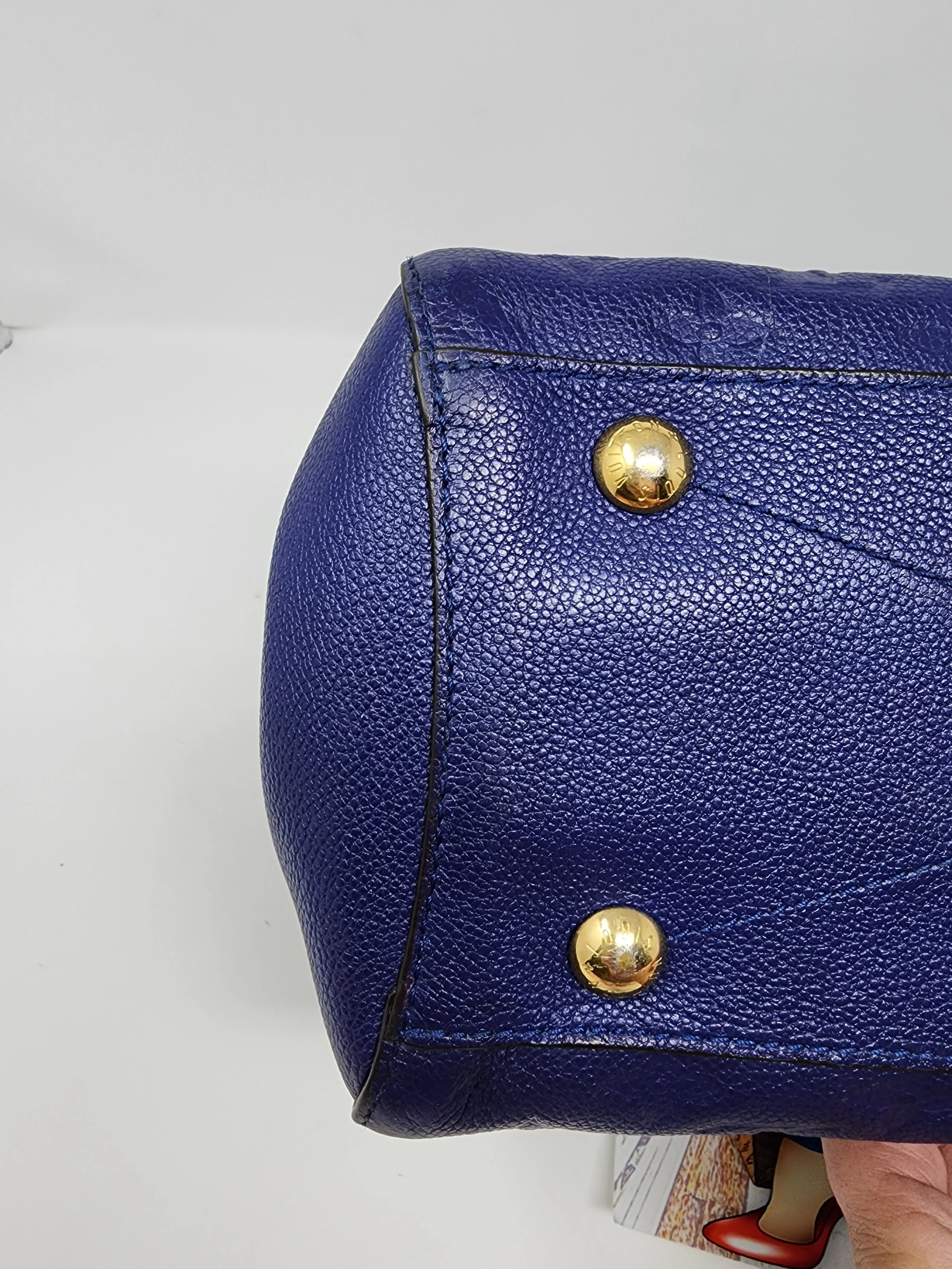 LOUIS VUITTON MONTAIGNE MM, CELESTE BLUE EMPREINTE