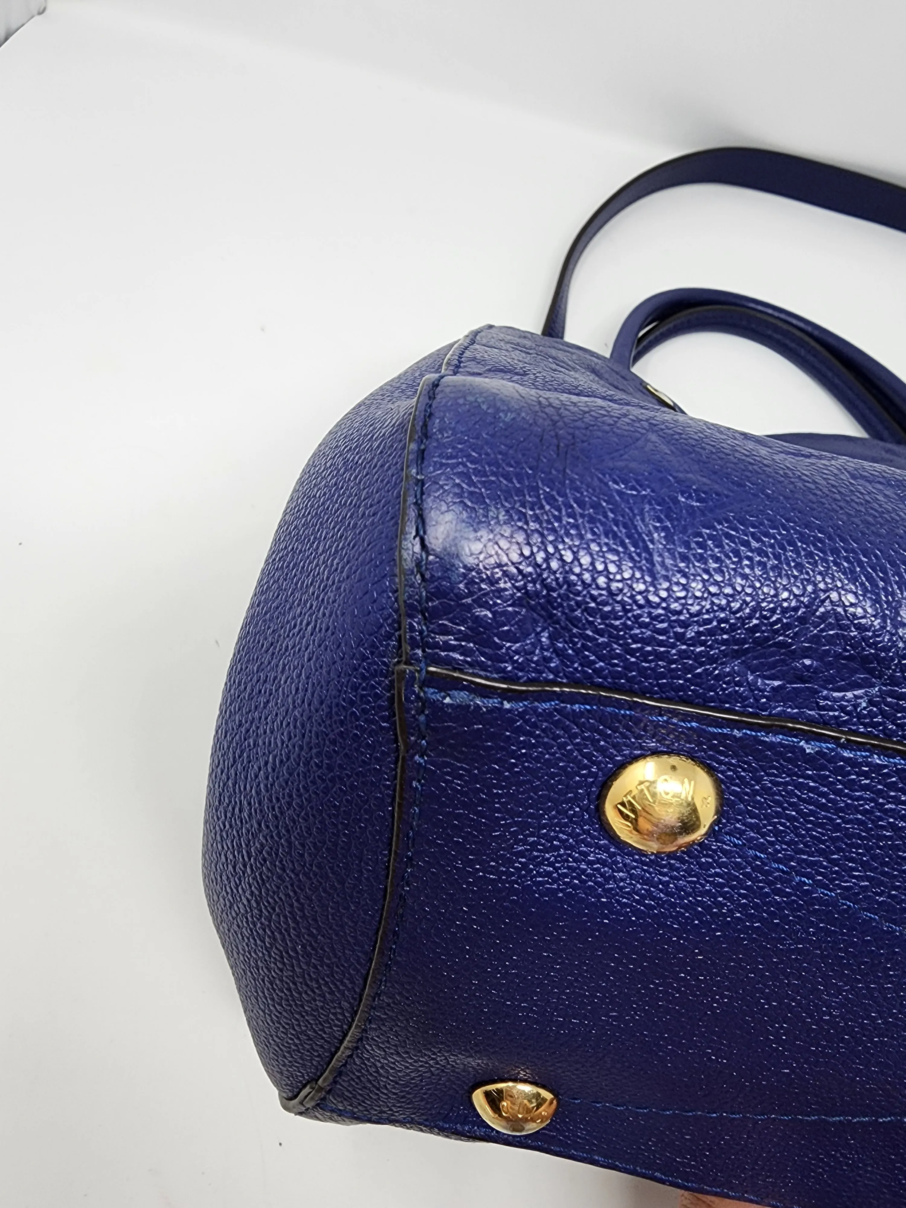 LOUIS VUITTON MONTAIGNE MM, CELESTE BLUE EMPREINTE