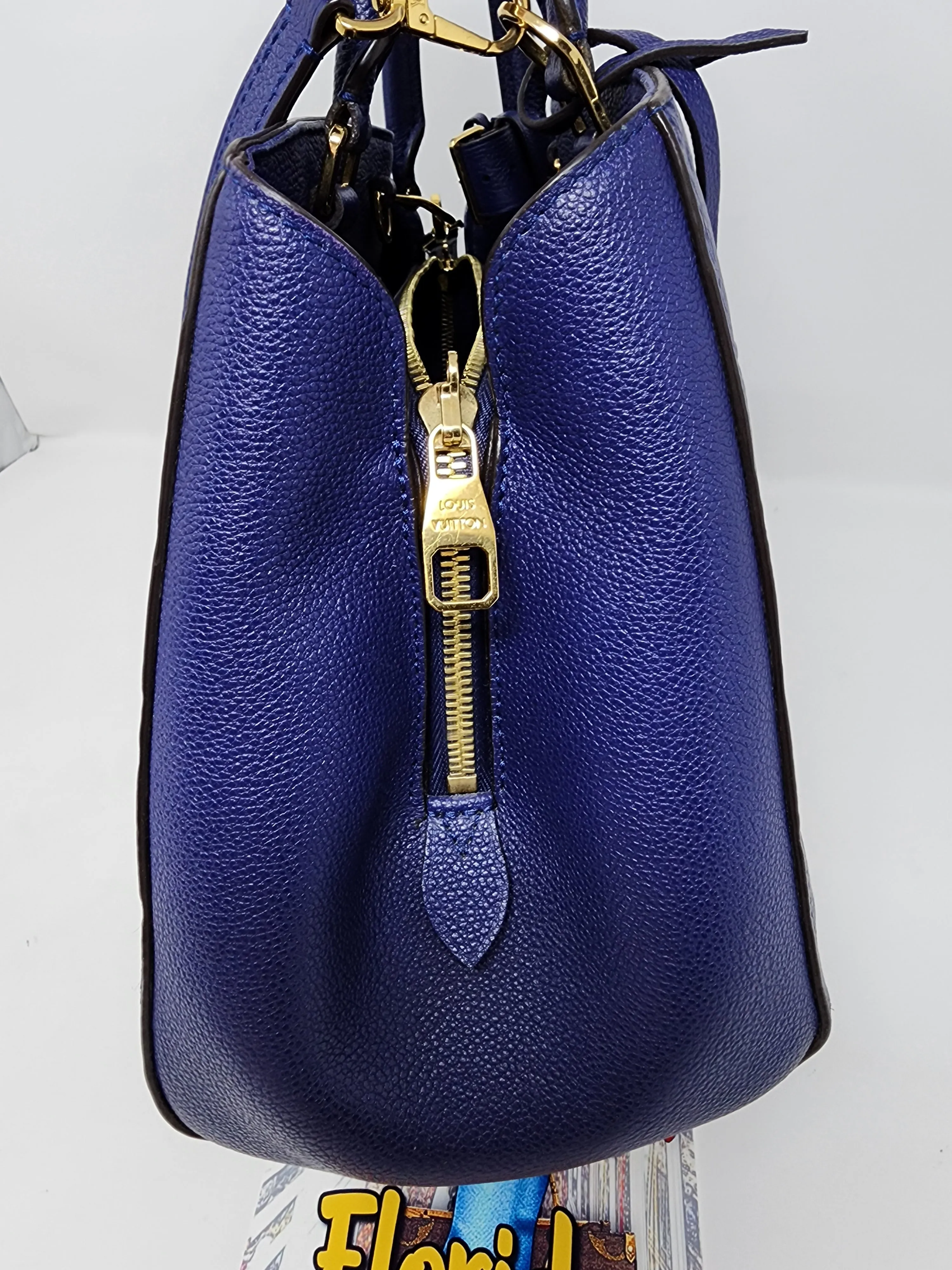 LOUIS VUITTON MONTAIGNE MM, CELESTE BLUE EMPREINTE