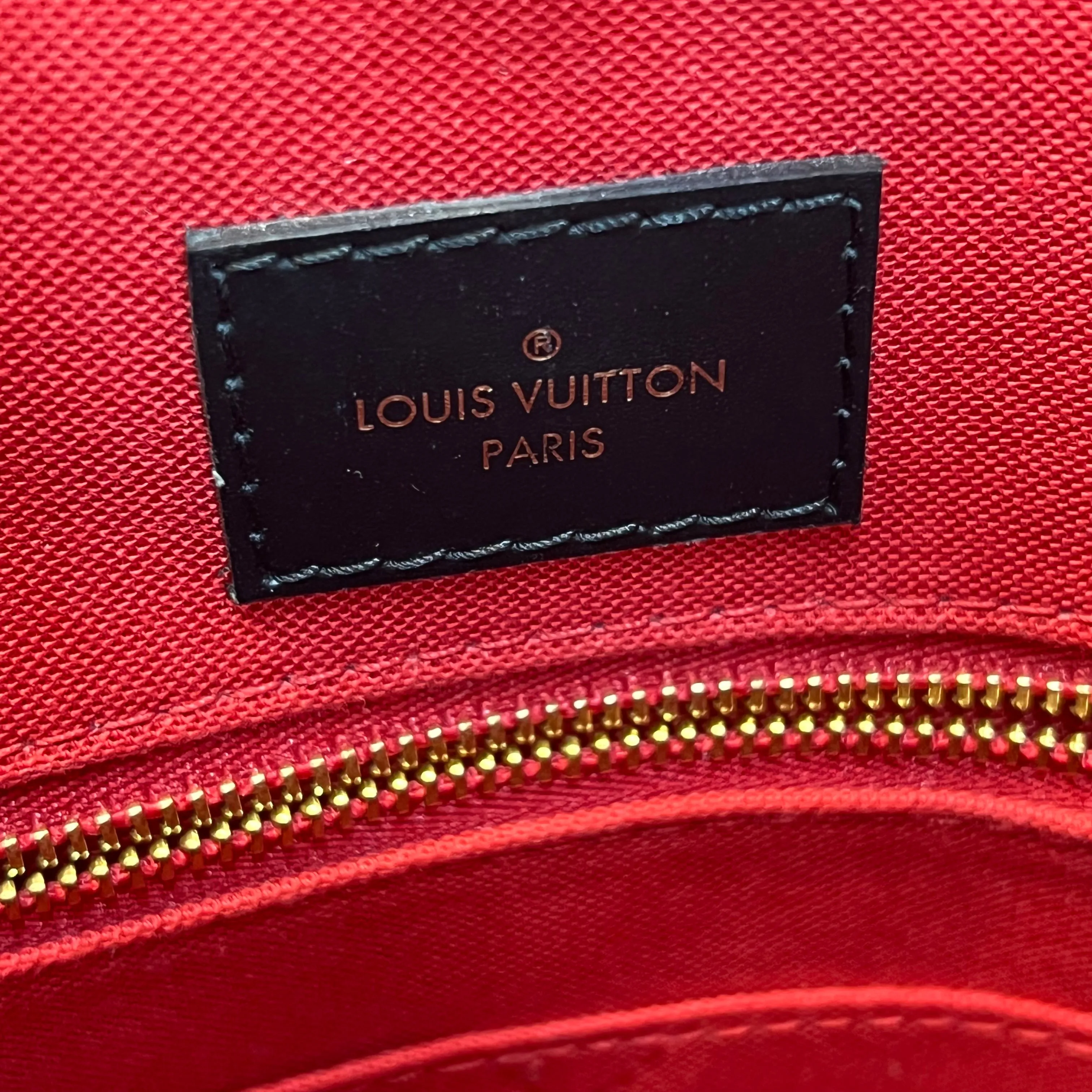 LOUIS VUITTON Onthego MM Brown Monogram Reverse Giant Monogram Canvas Tote Bag