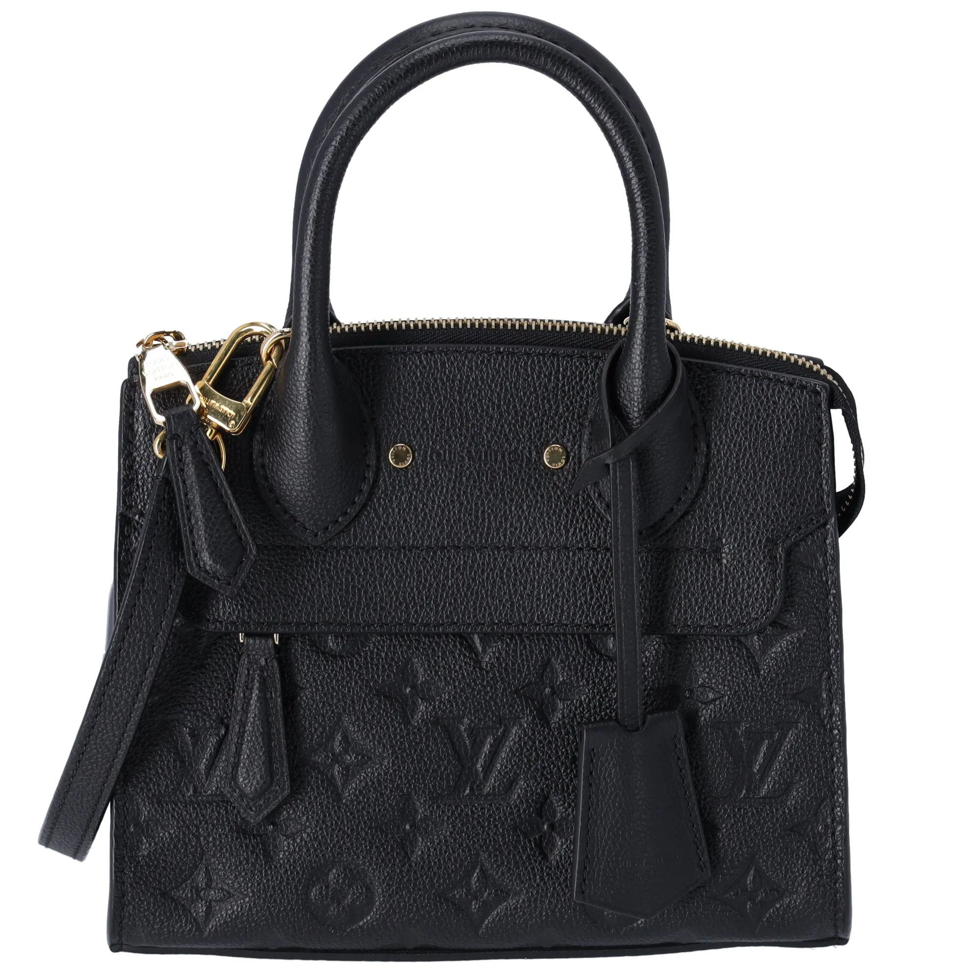 Louis Vuitton Pont Neuf Mini Satchel Monogram Empreinte M41743 Black