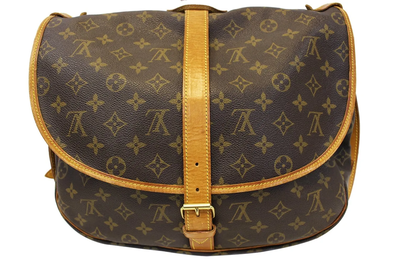 LOUIS VUITTON Pre Owned Shoulder Bag Monogram Saumur 35