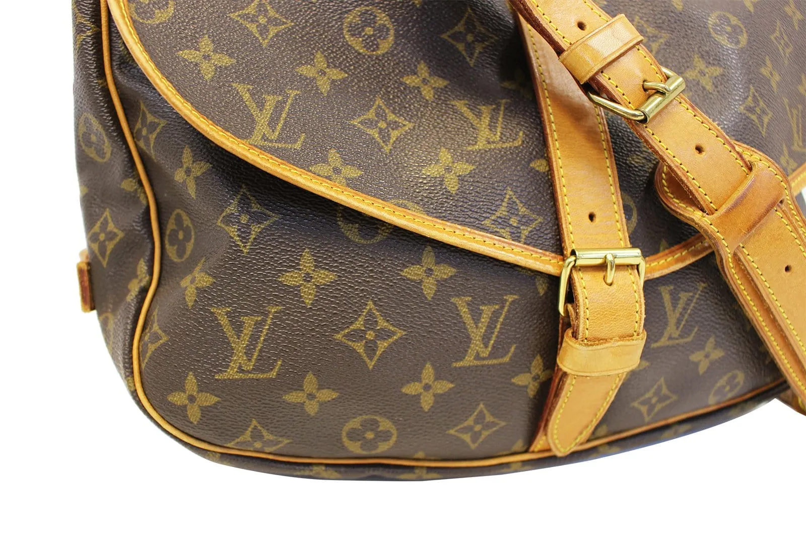LOUIS VUITTON Pre Owned Shoulder Bag Monogram Saumur 35