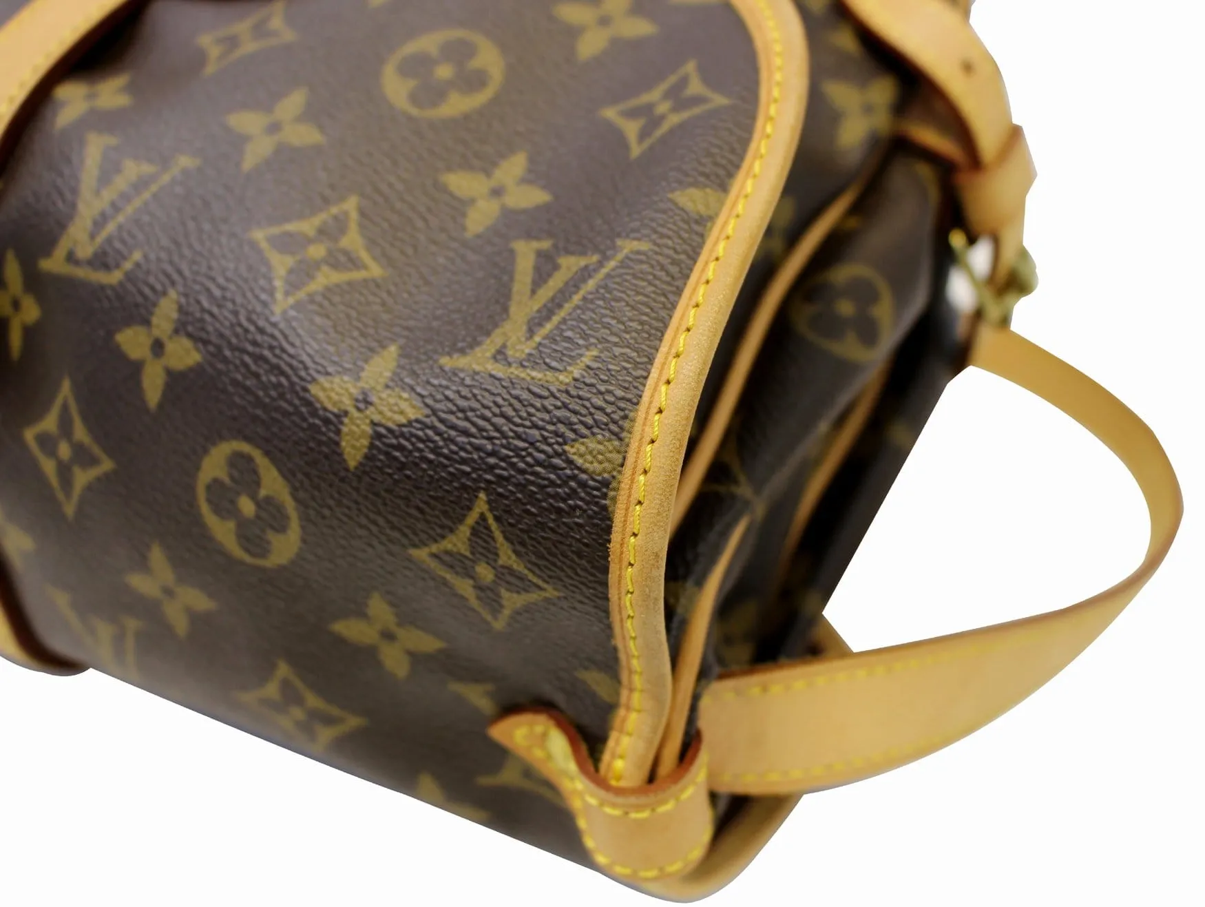 LOUIS VUITTON Shoulder Bag Monogram Canvas Saumur 30