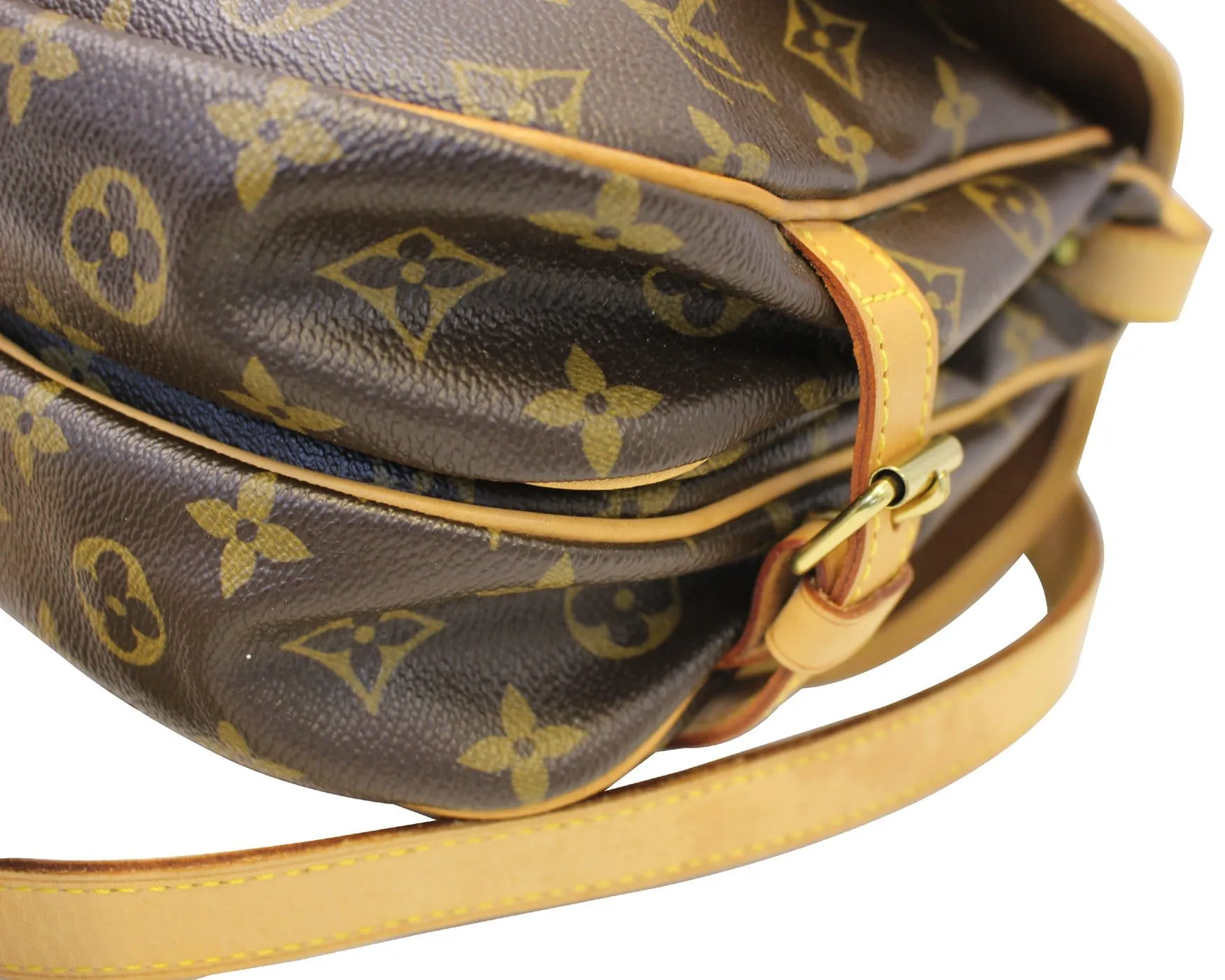 LOUIS VUITTON Shoulder Bag Monogram Canvas Saumur 30