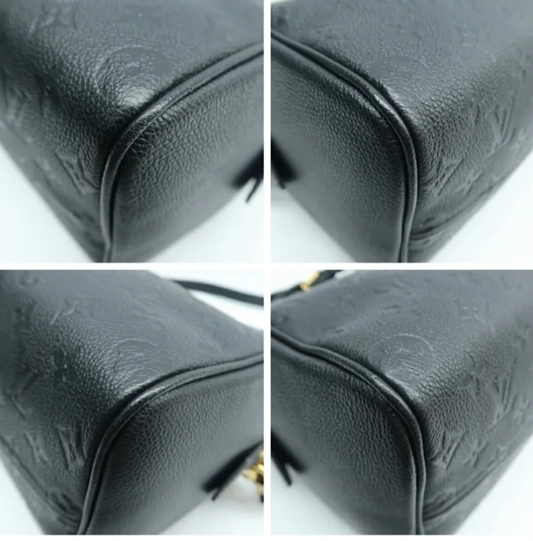 Louis Vuitton Speedy 25 Black Monogram Leather Satchel Bag
