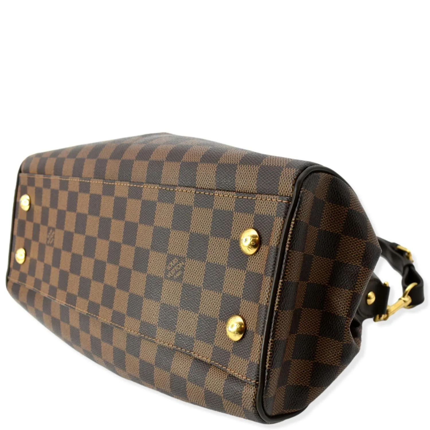 LOUIS VUITTON Trevi PM Damier Ebene Satchel Shoulder Bag Brown