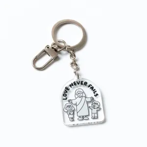 Love Never Fails {Acrylic Keychain}