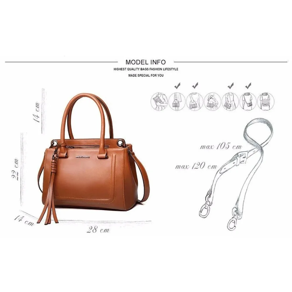 <bold>Top-Handle / Tote  Bag  <br>Vegan-Leather