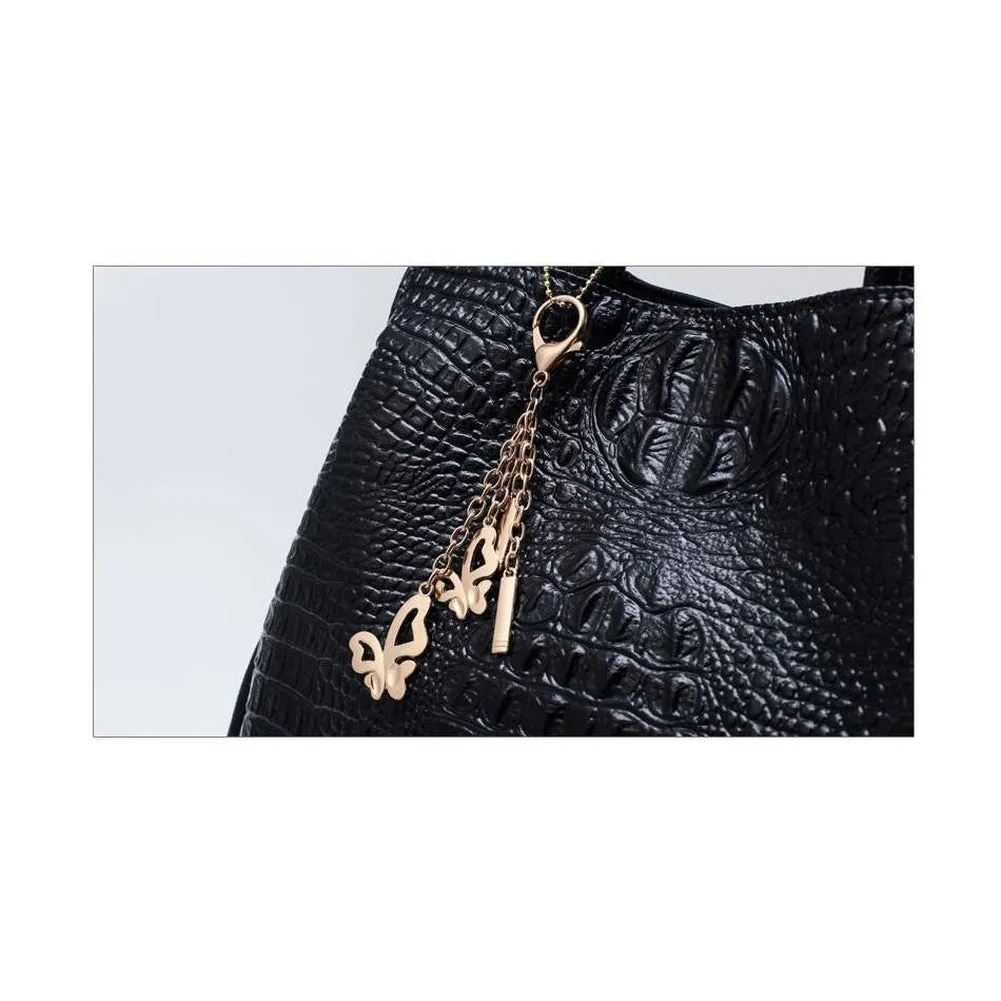 <bold>Tote Bag & Clutch Set <br>Vegan-Leather