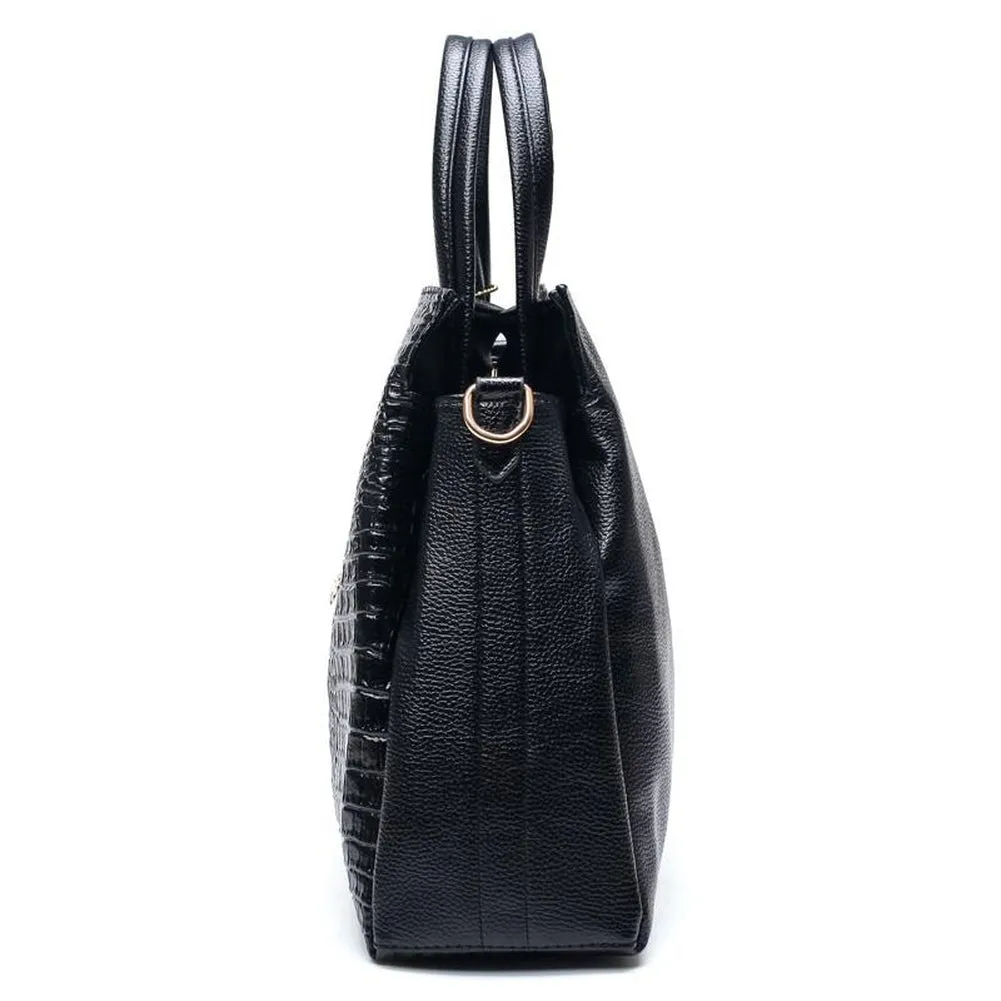 <bold>Tote Bag & Clutch Set <br>Vegan-Leather