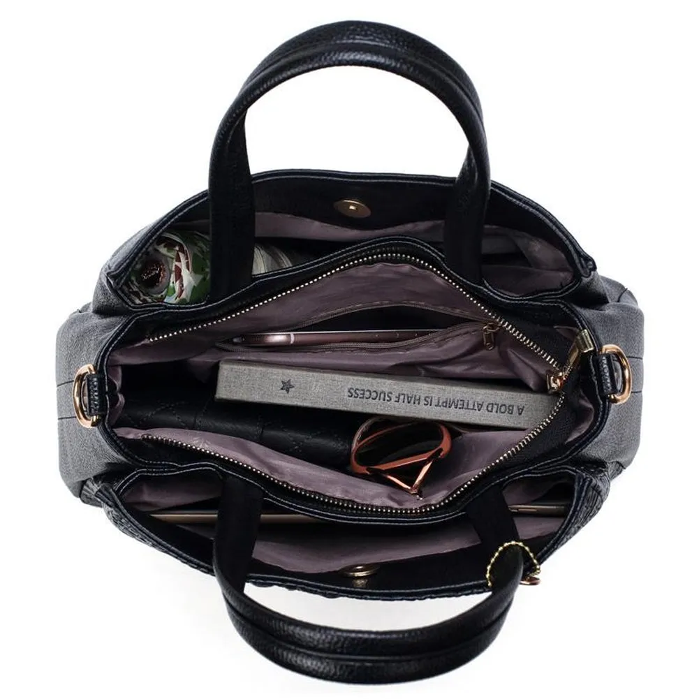 <bold>Tote Bag & Clutch Set <br>Vegan-Leather