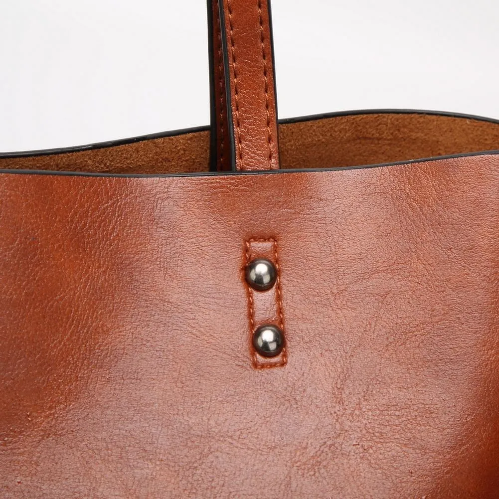 <bold>Tote  / Shoulder Bag  <br>Vegan-Leather