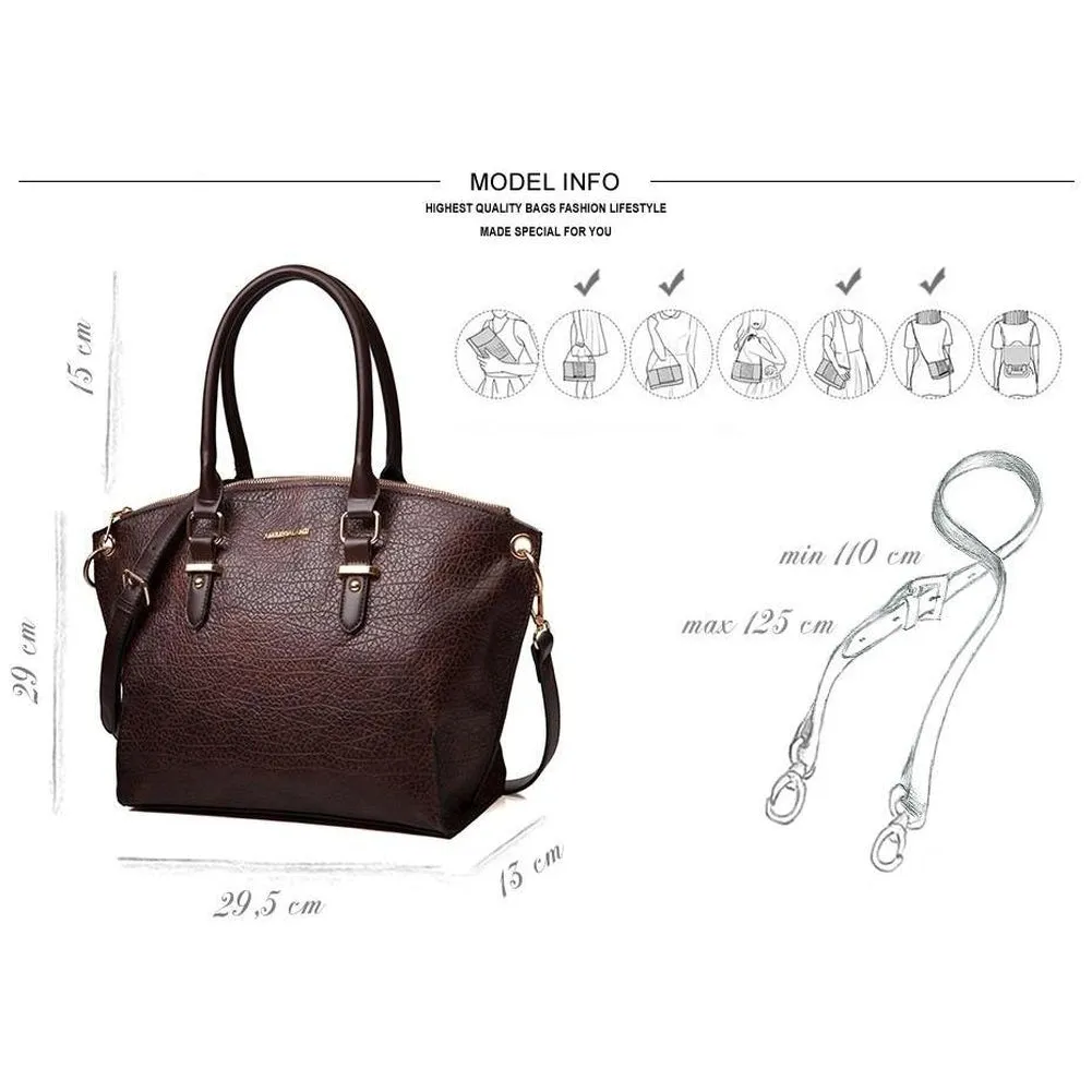 <bold>Tote / Shoulder Bag  <br>Vegan-Leather