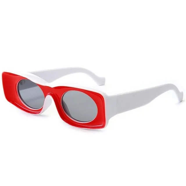 Lucia Retro Rectangle Sunglasses