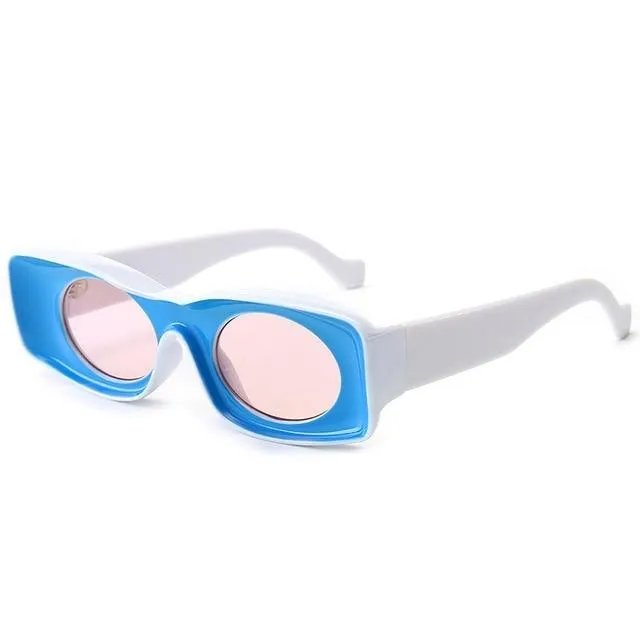 Lucia Retro Rectangle Sunglasses