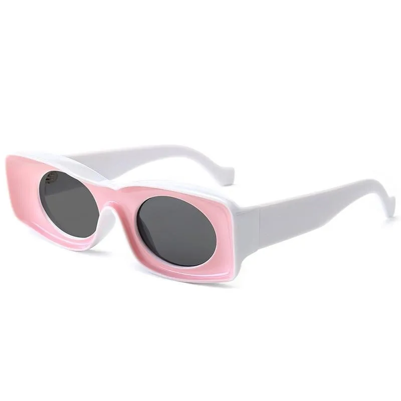 Lucia Retro Rectangle Sunglasses