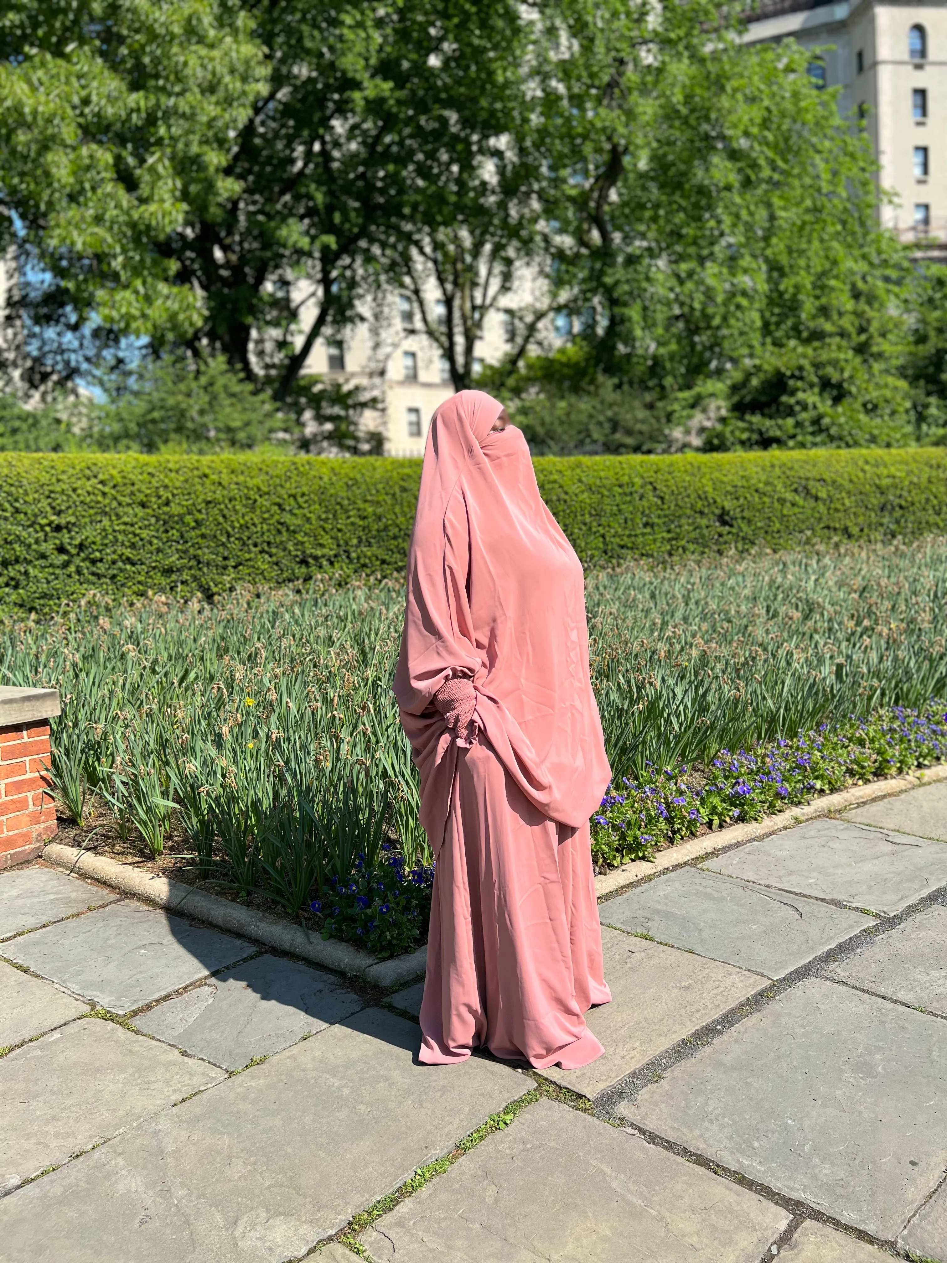 Luxury 2 pieces jilbabs -  Pink