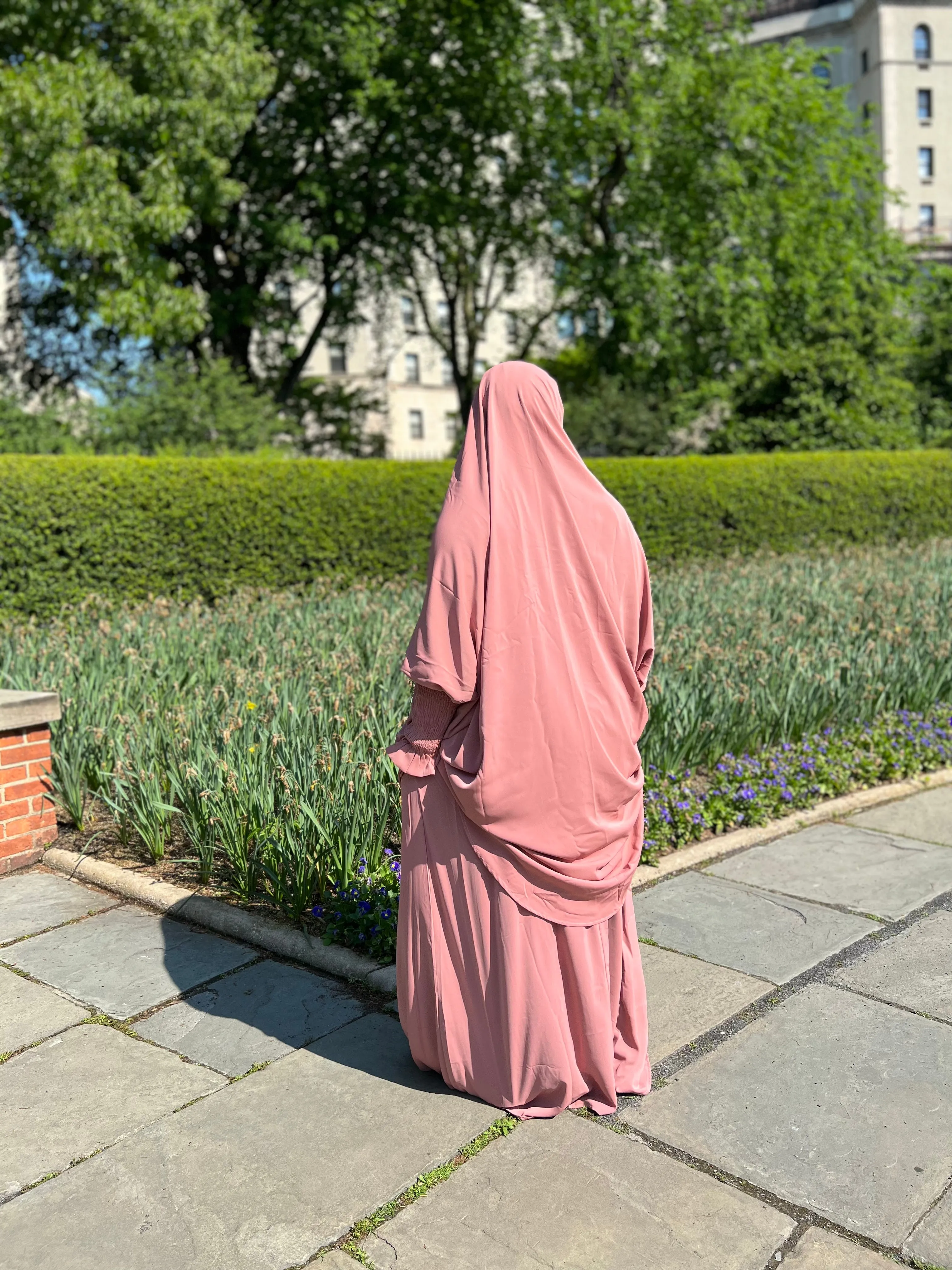 Luxury 2 pieces jilbabs -  Pink