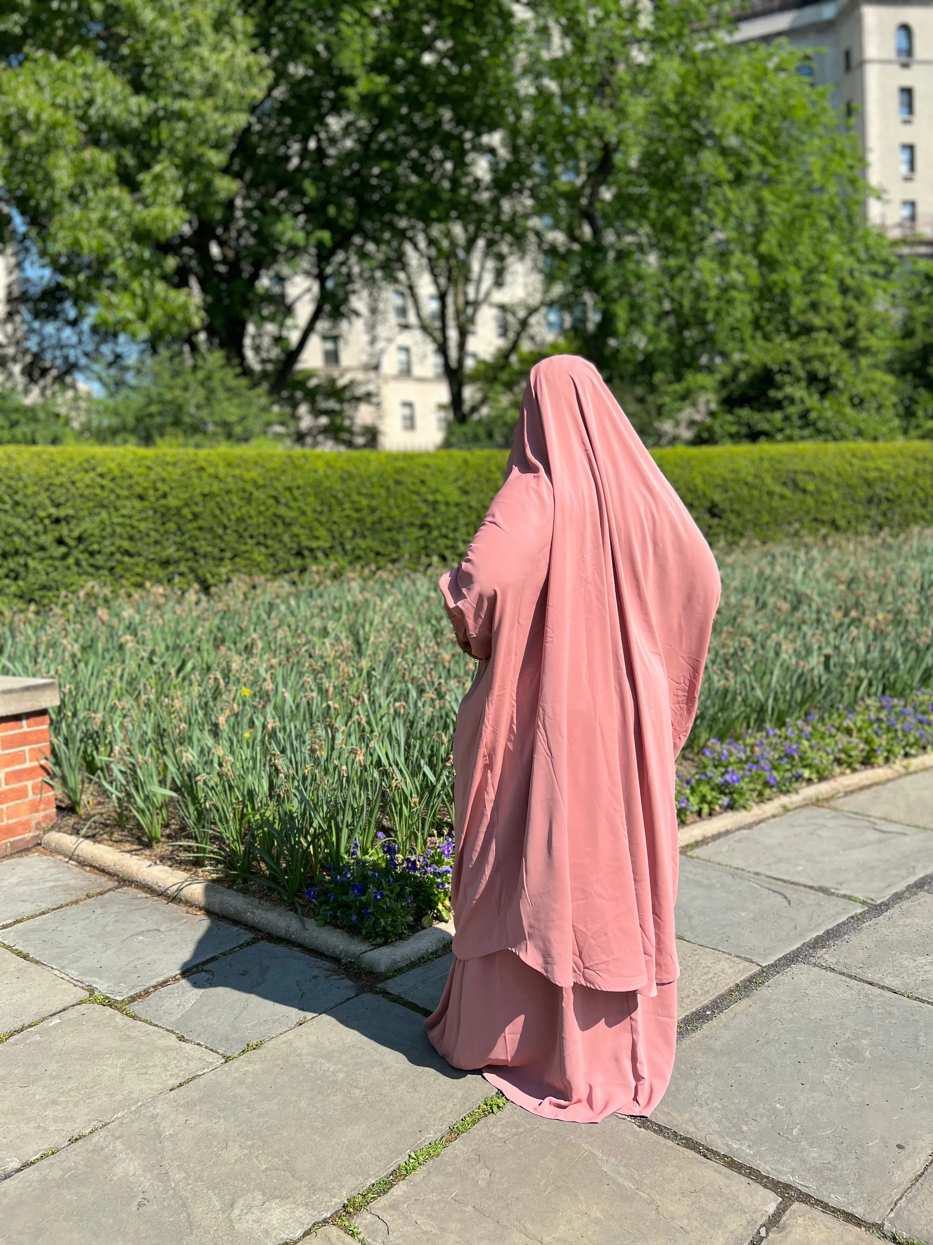 Luxury 2 pieces jilbabs -  Pink