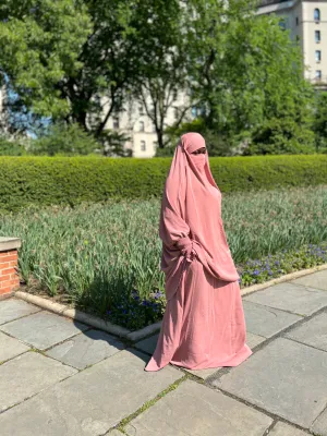 Luxury 2 pieces jilbabs -  Pink