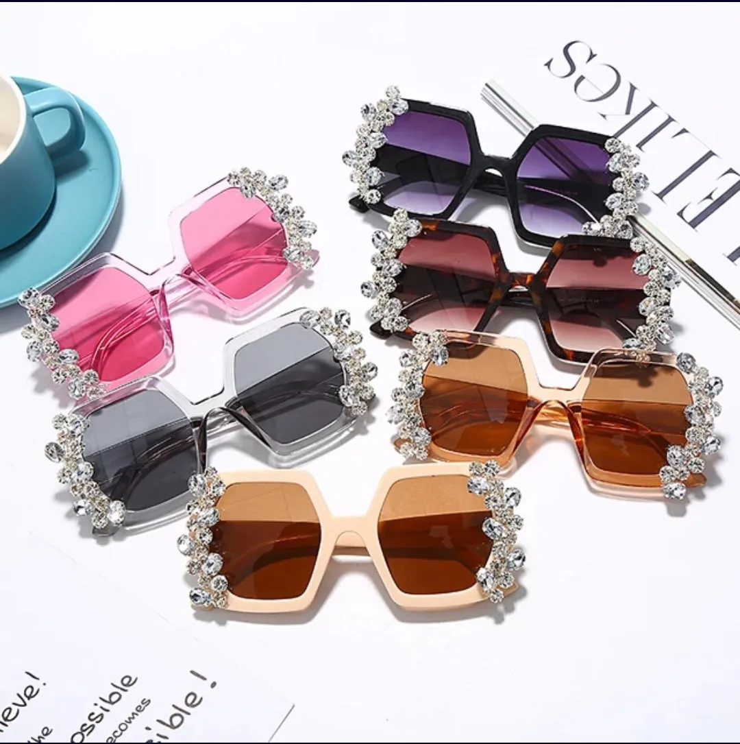 Luxury Diamond  Square oversized Frames